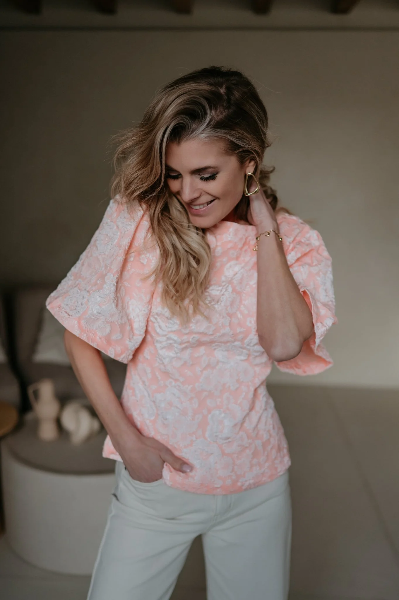 Caneli blouse I Peach