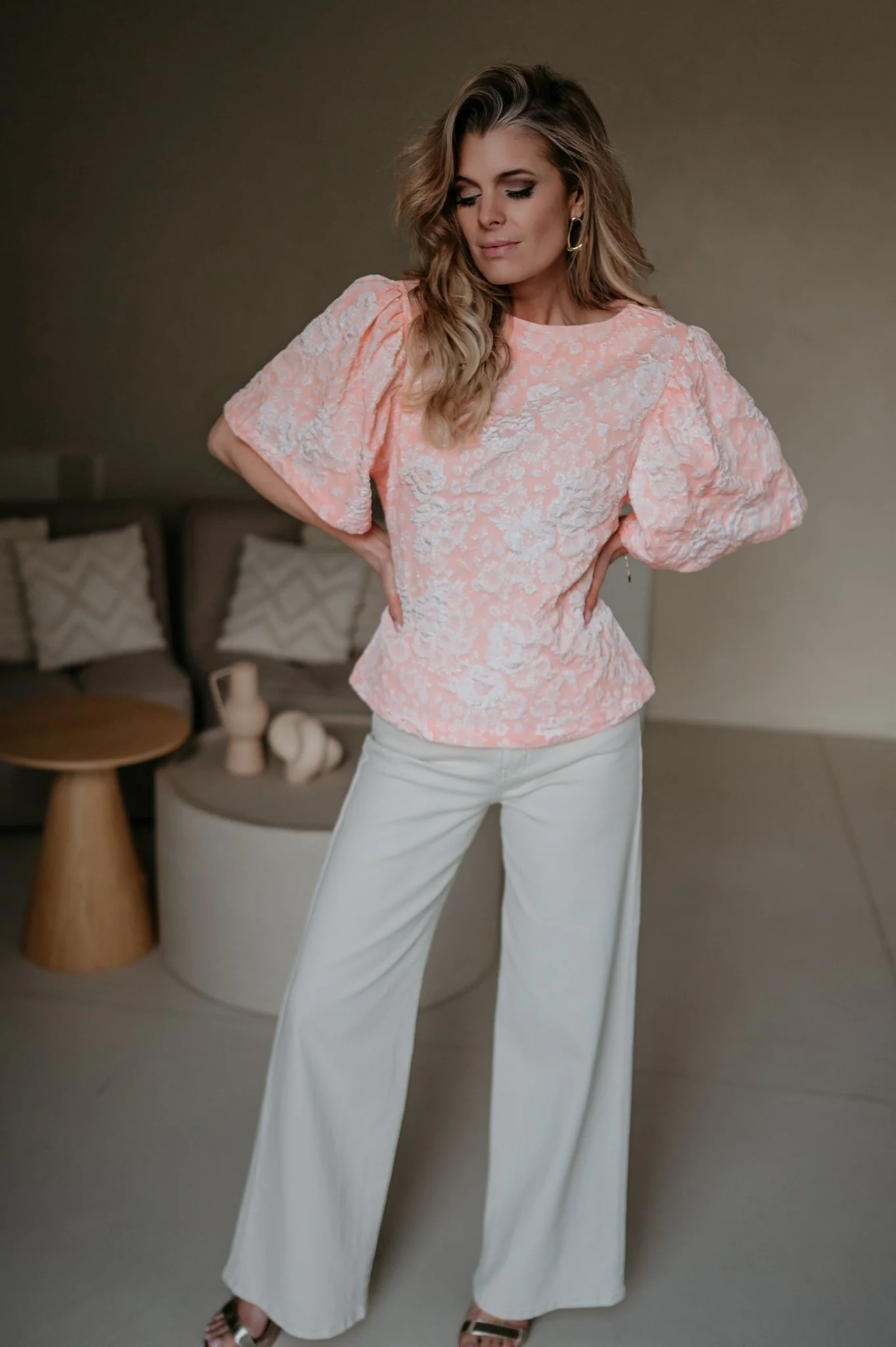 Caneli blouse I Peach - Image 2