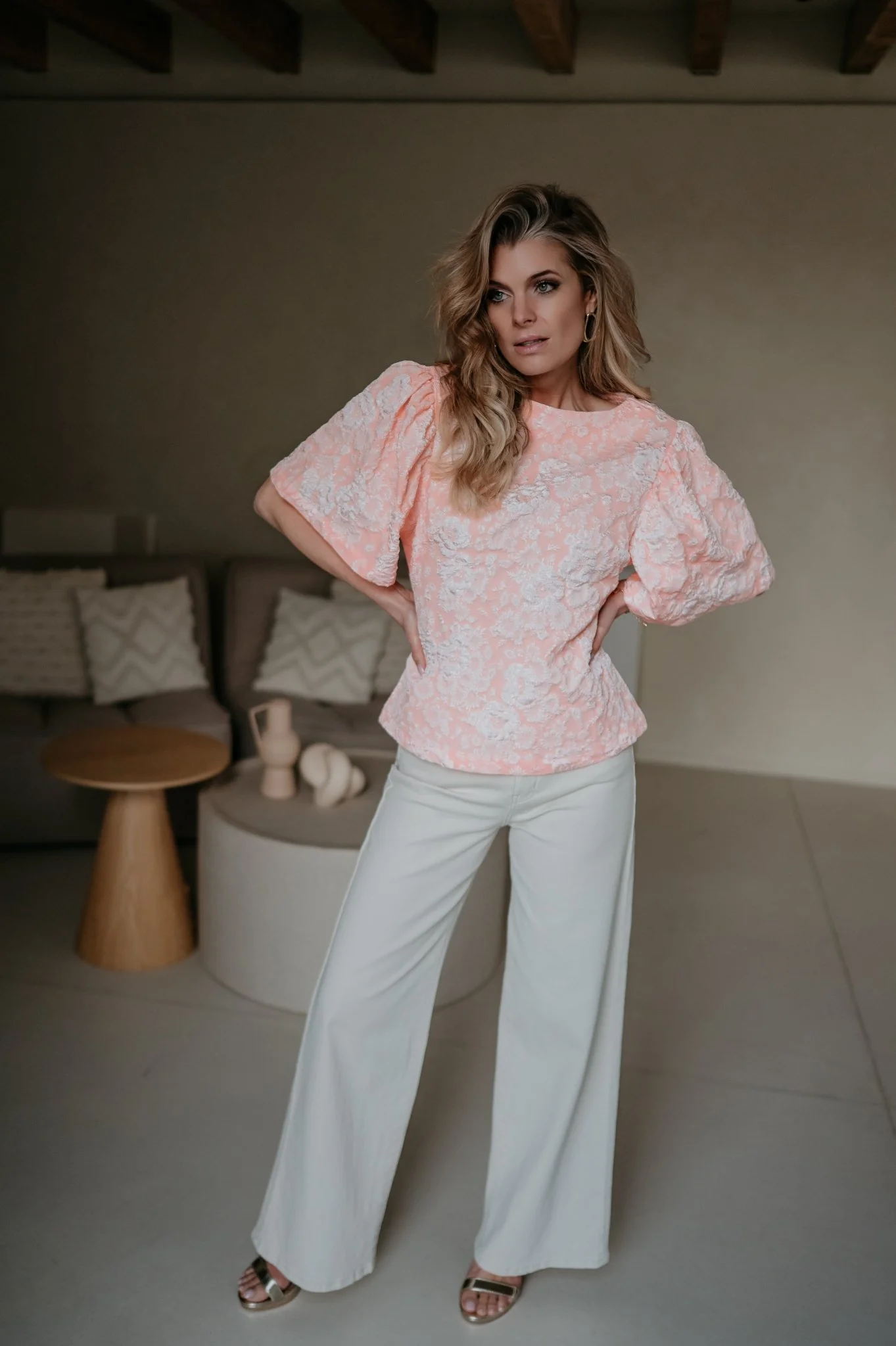 Caneli blouse I Peach - Image 7