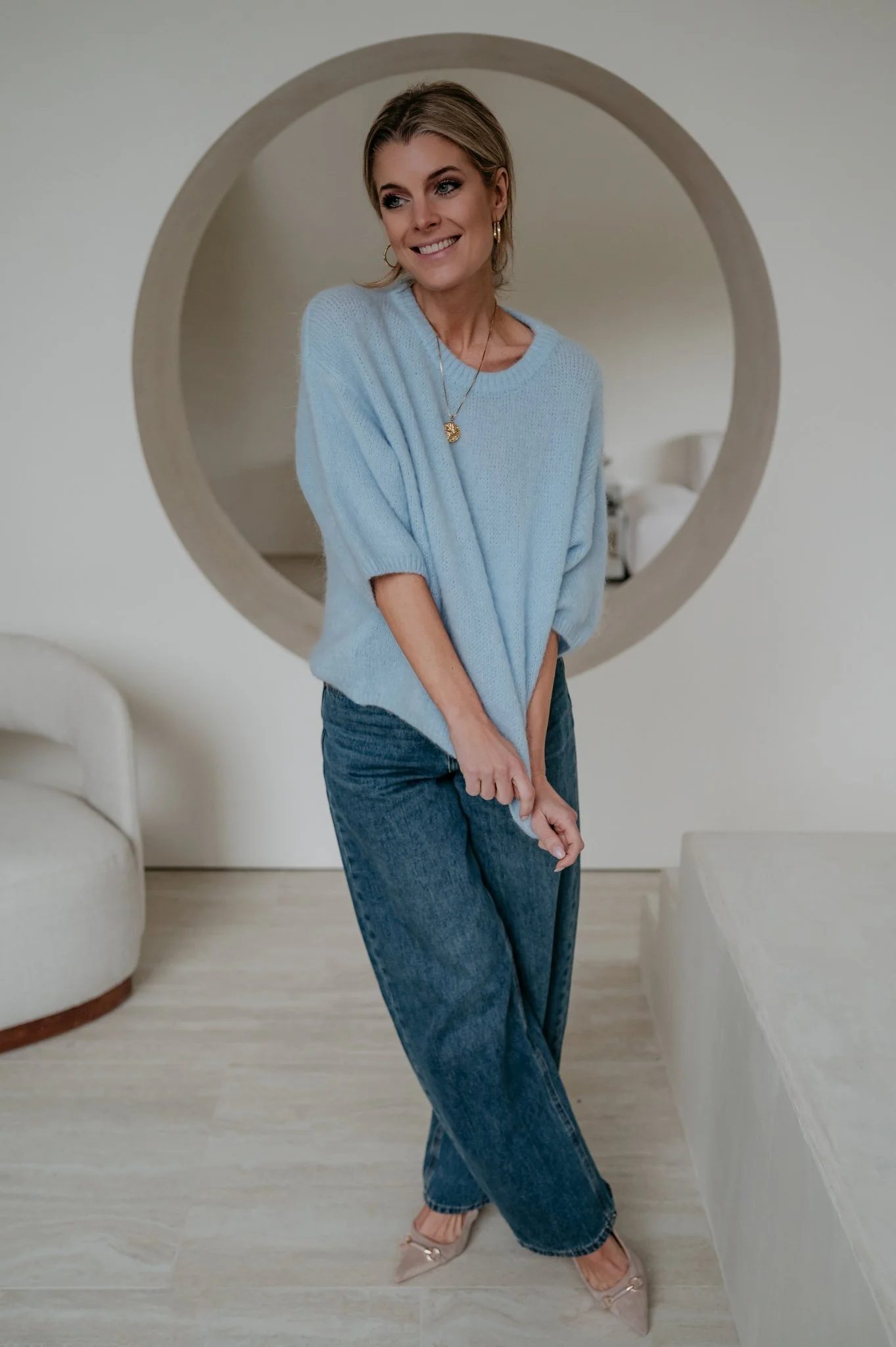 Capelo knit I Blue - Image 15