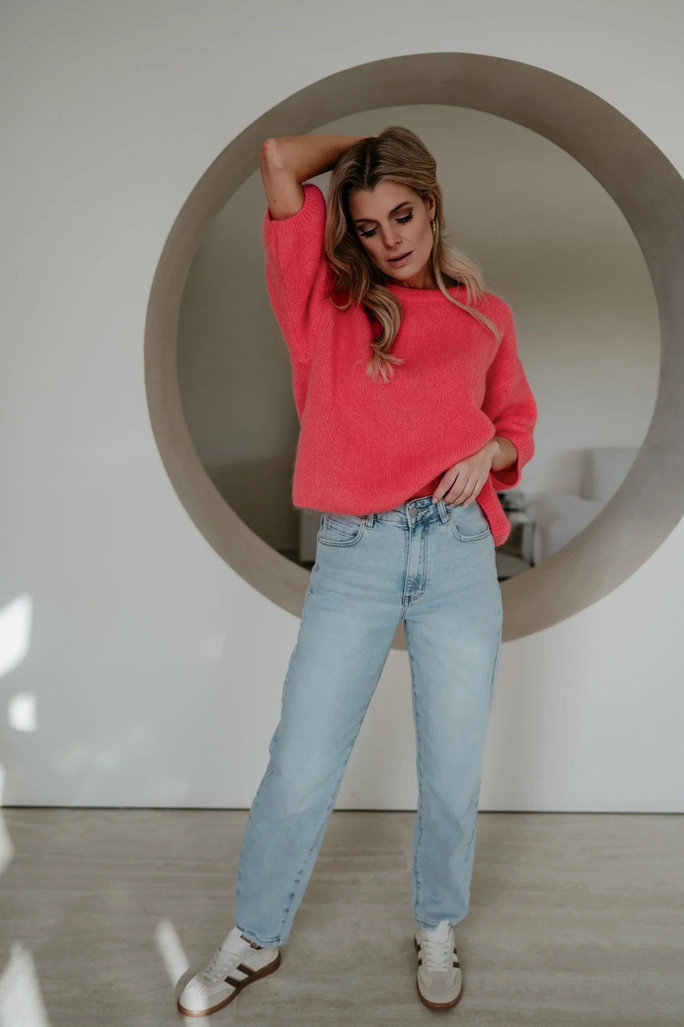 Capelo knit I Coral - Image 11