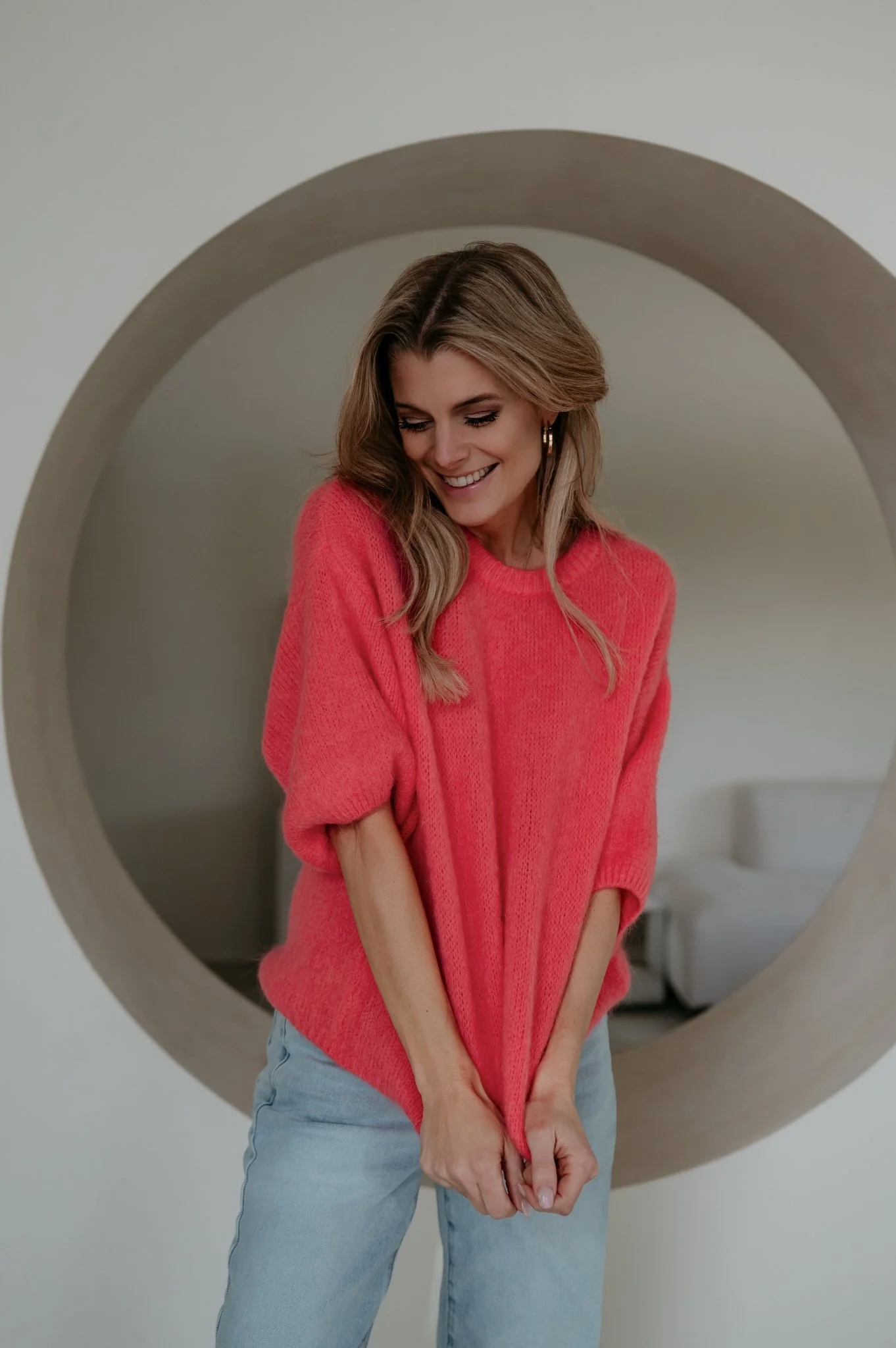 Capelo knit I Coral - Image 2