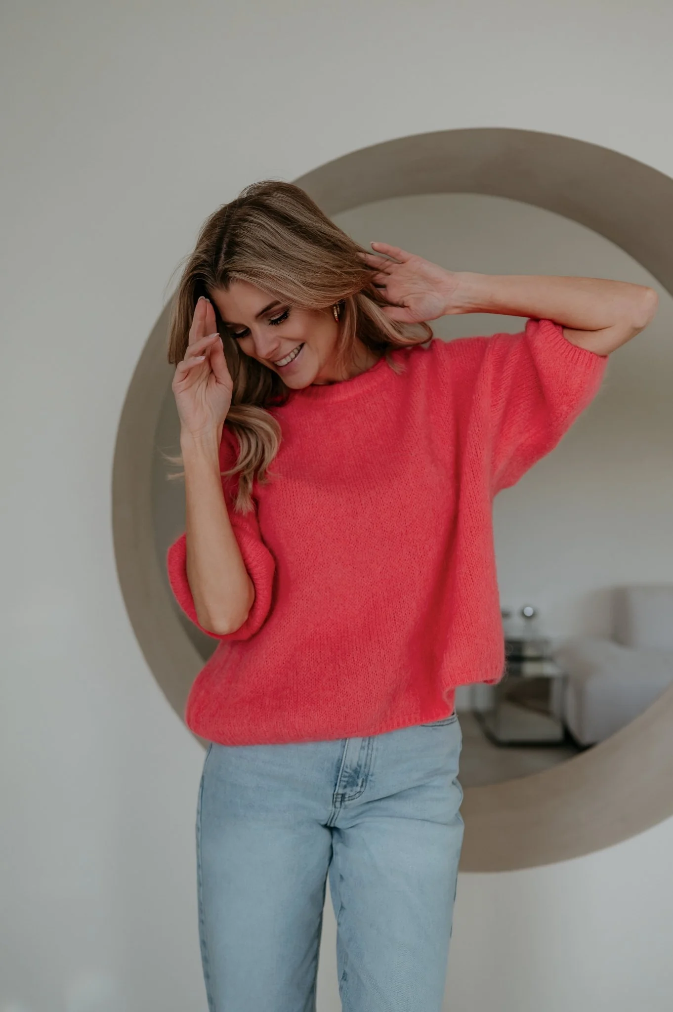 Capelo knit I Coral - Image 5