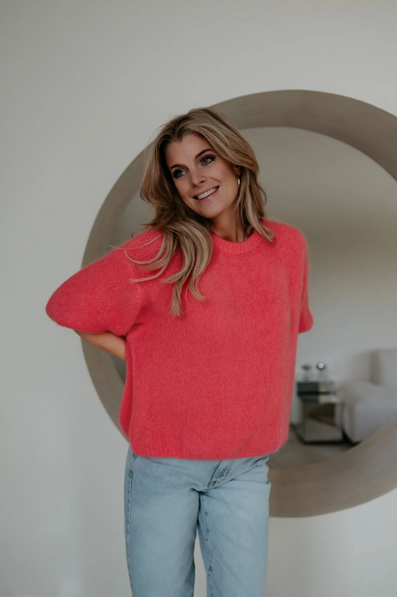 Capelo knit I Coral - Image 7