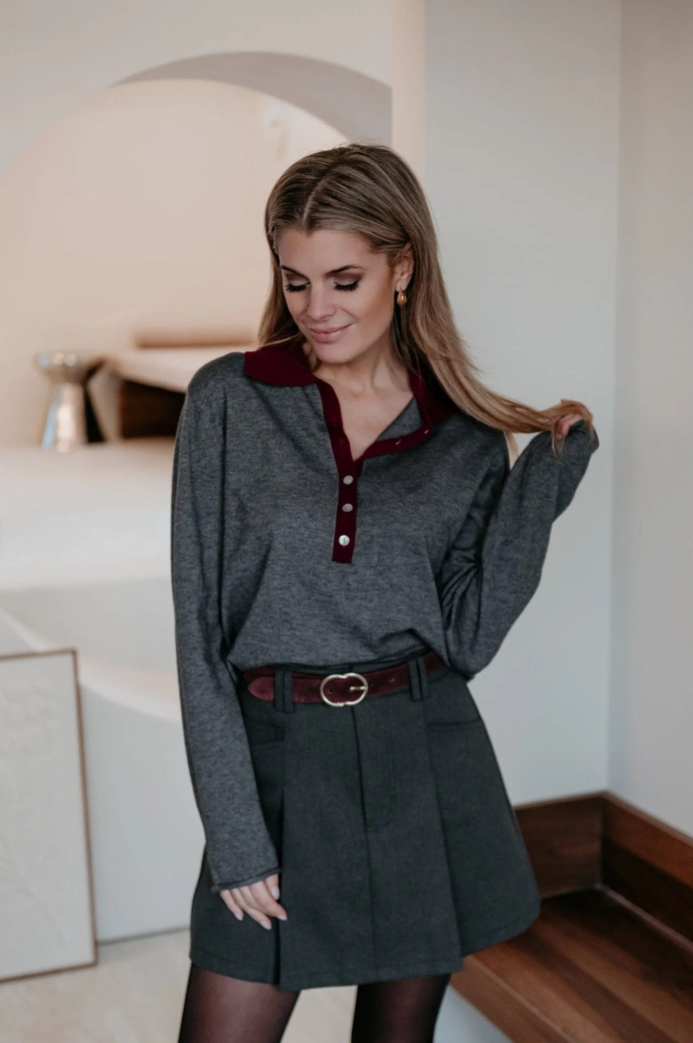 Cleni polo I Dark Grey - Image 8