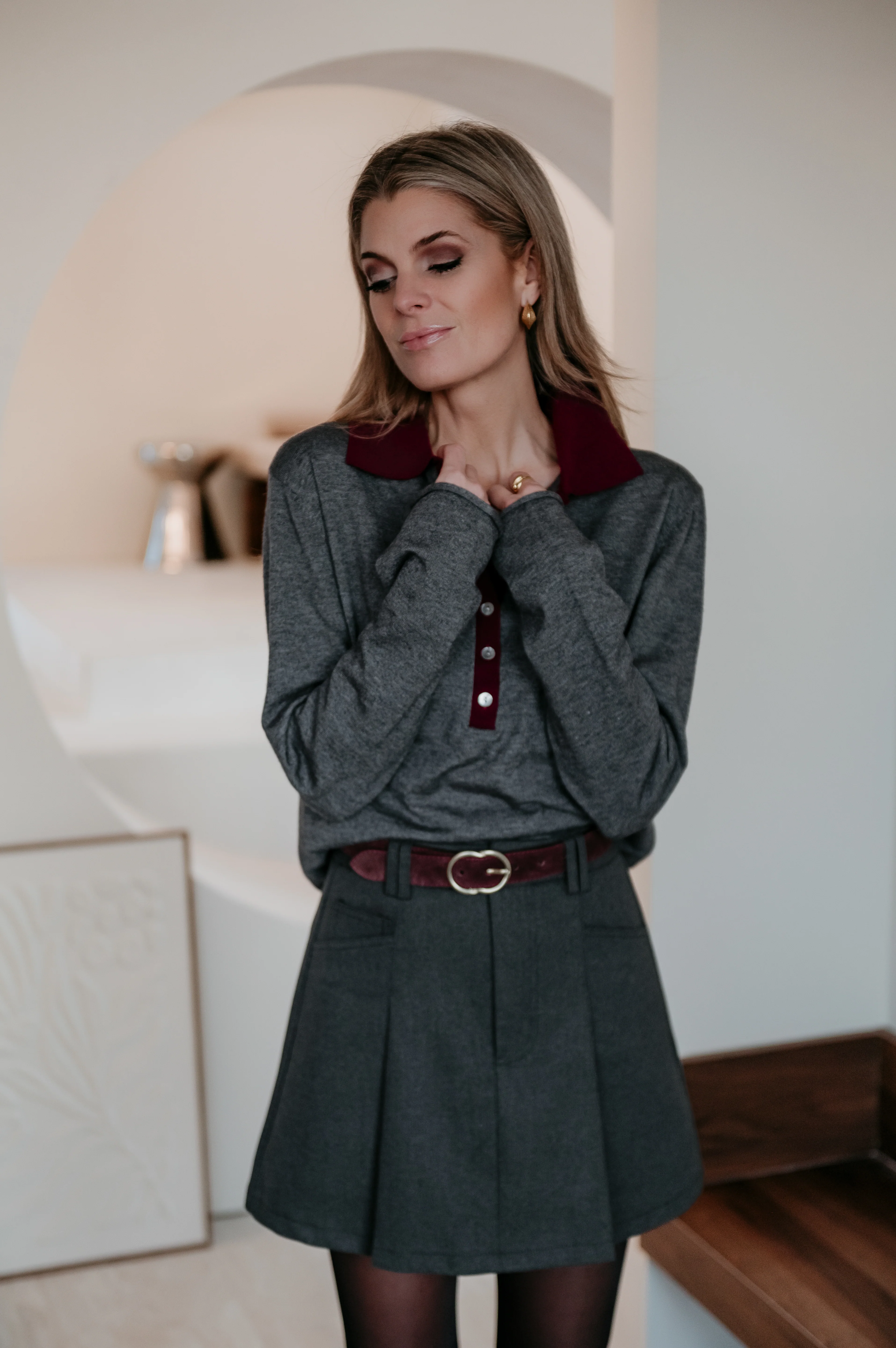 Cleni polo I Dark Grey - Image 9