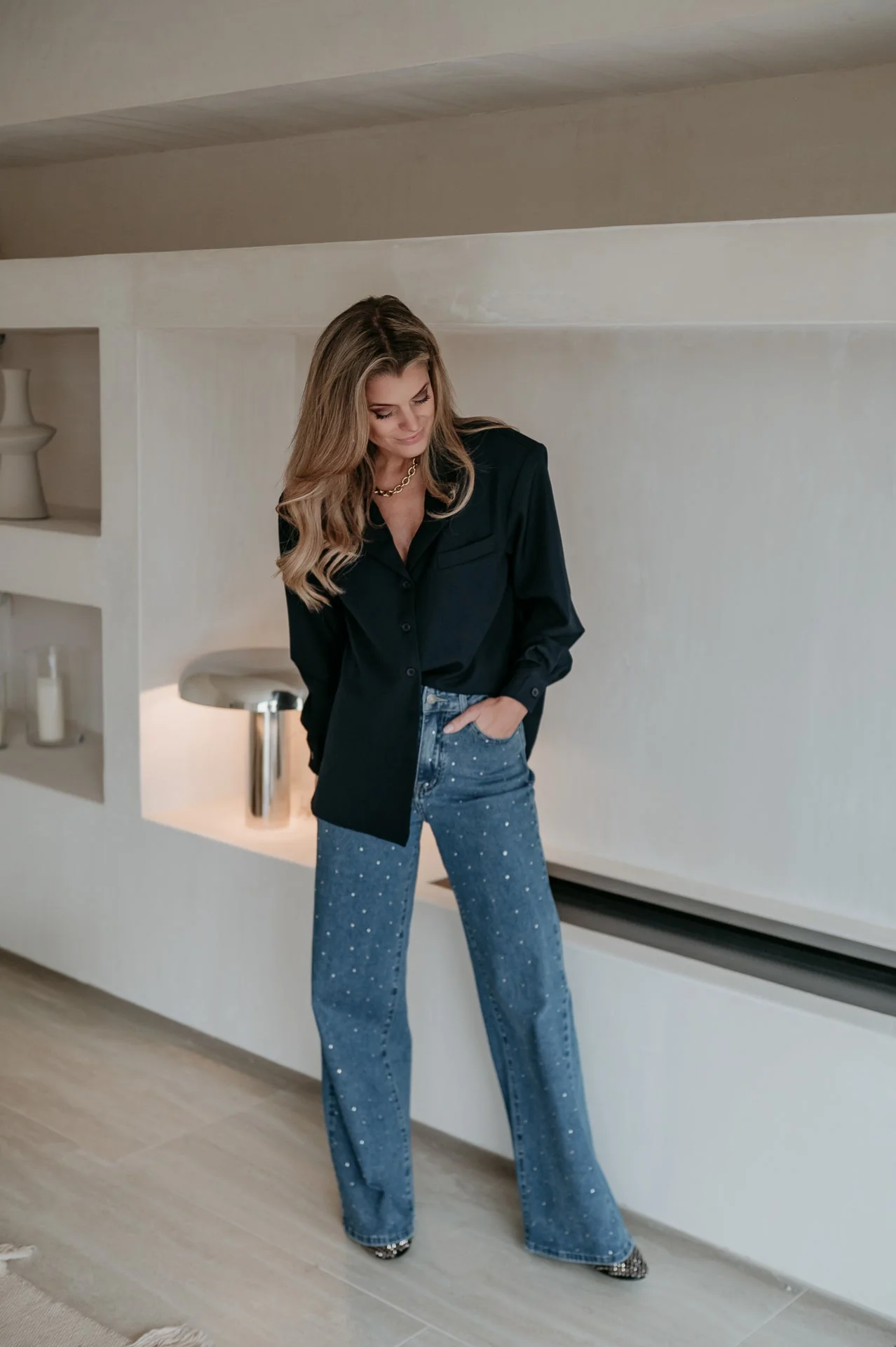 Cotto jeans I Blue Glitter - Image 6