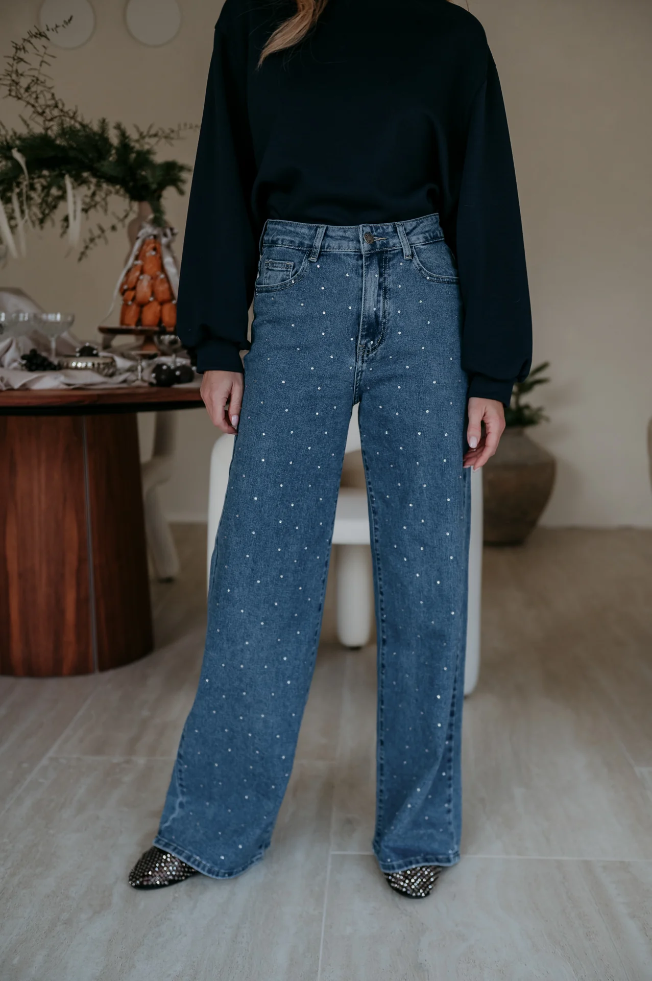 Cotto jeans I Blue Glitter - Image 8