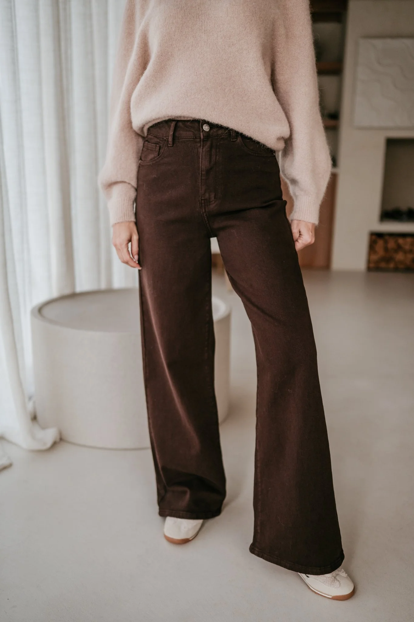 Cotto jeans I Chocolate Brown - Image 10