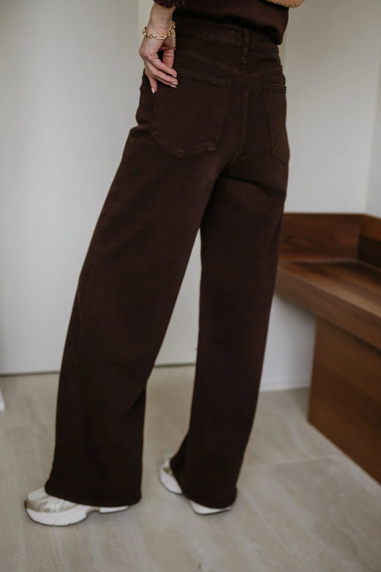 Cotto jeans I Chocolate Brown - Image 4