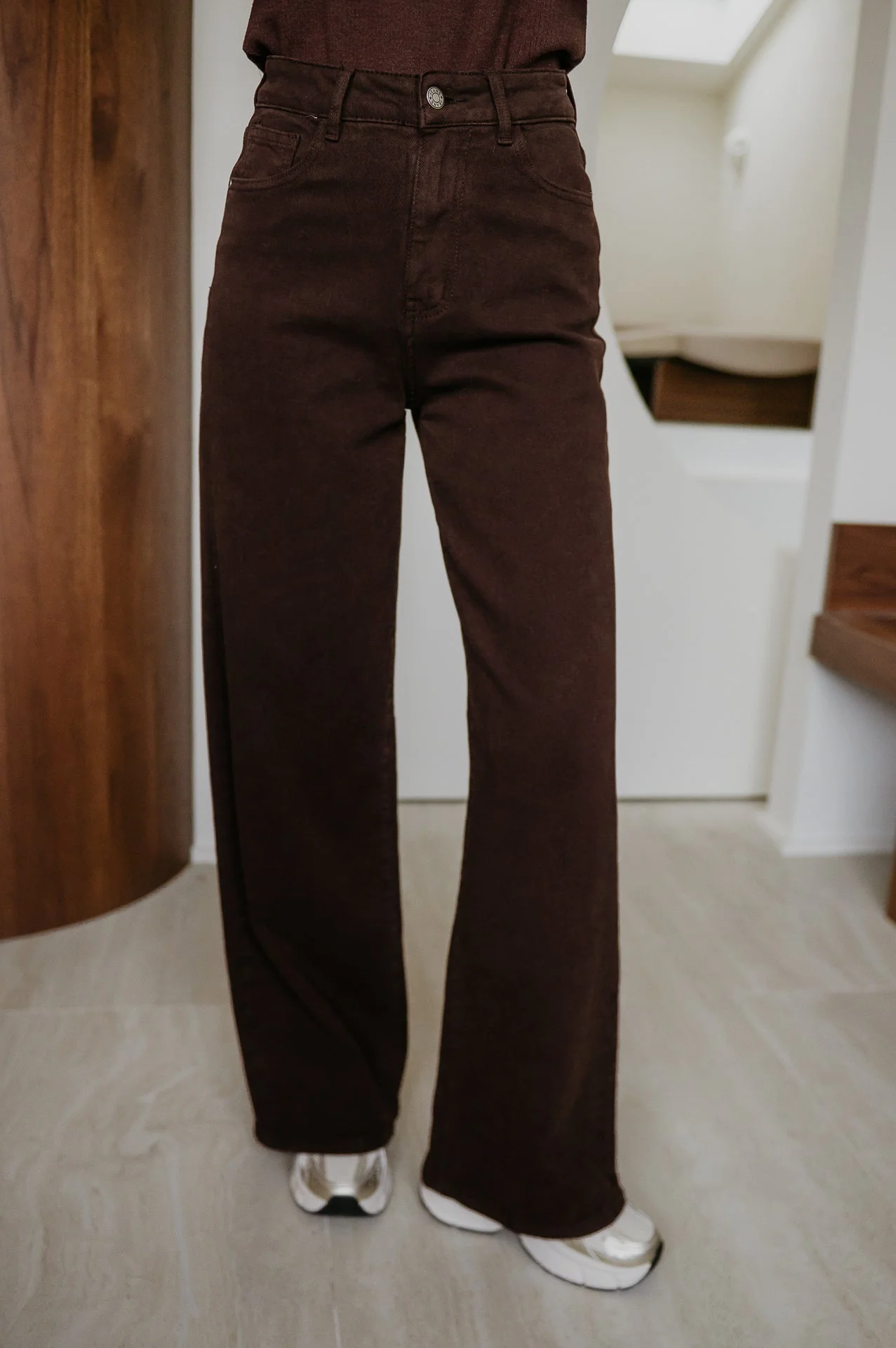 Cotto jeans I Chocolate Brown - Image 6