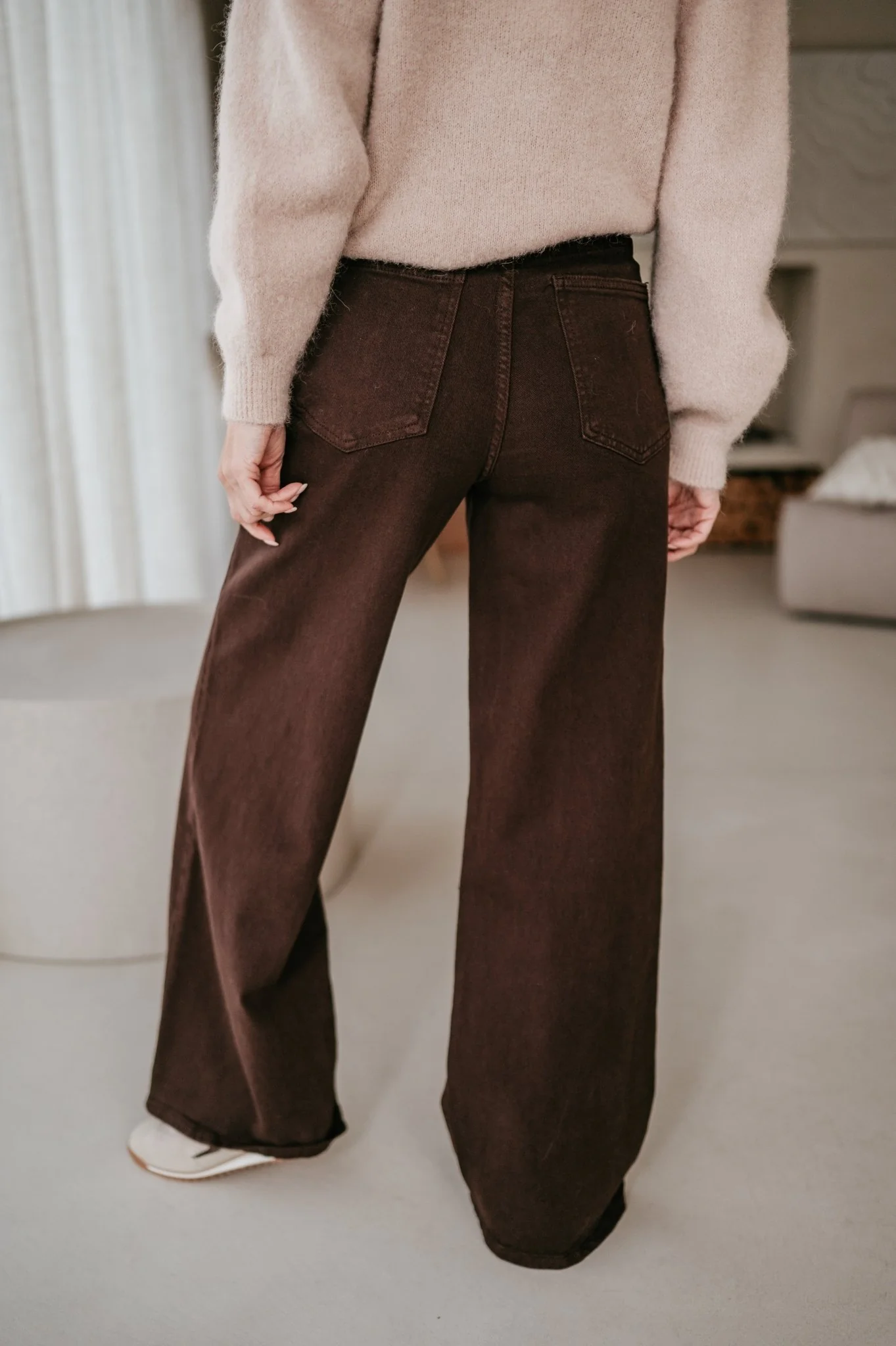 Cotto jeans I Chocolate Brown - Image 9