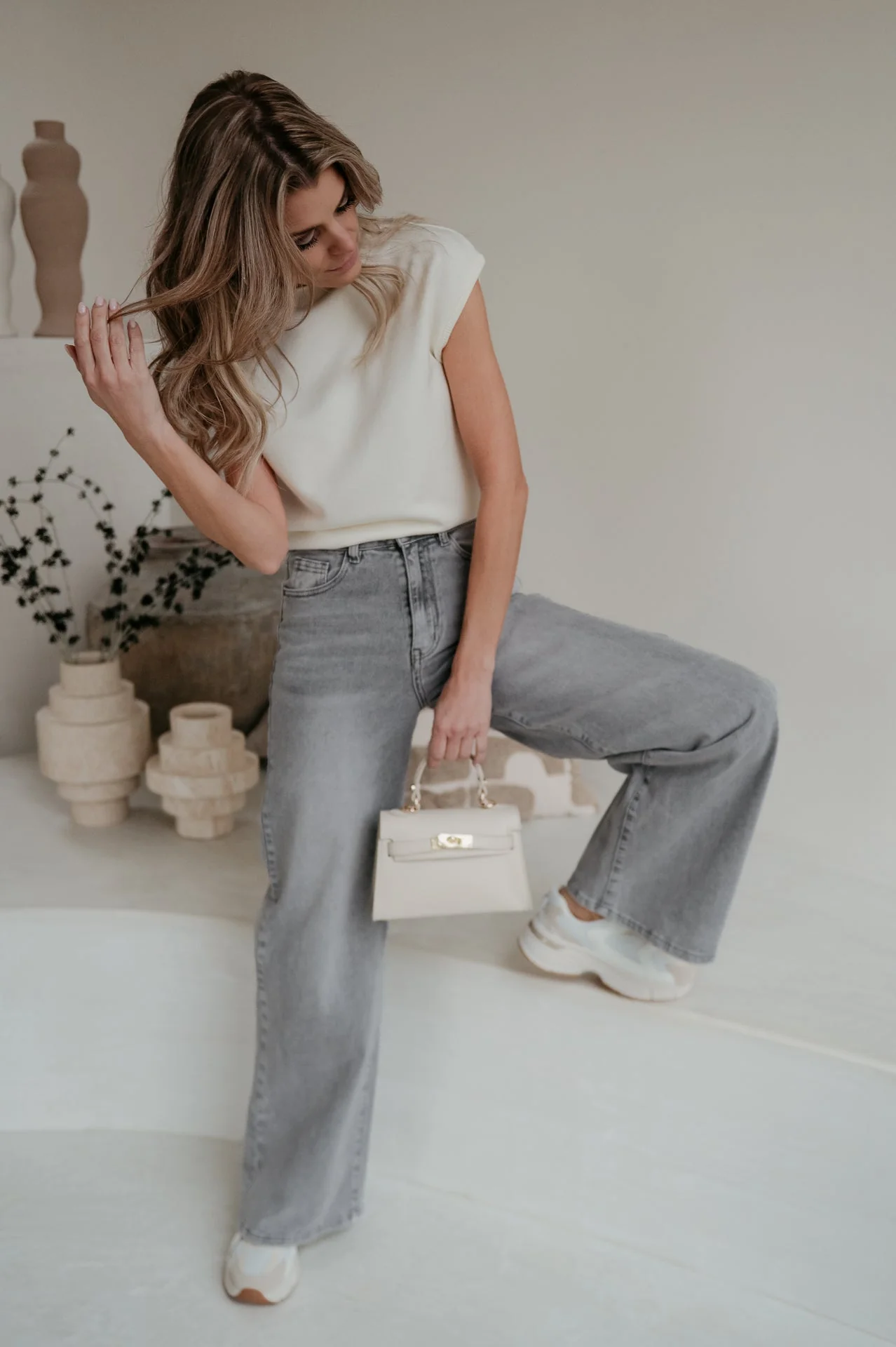 Cotto jeans I Grey - Image 5