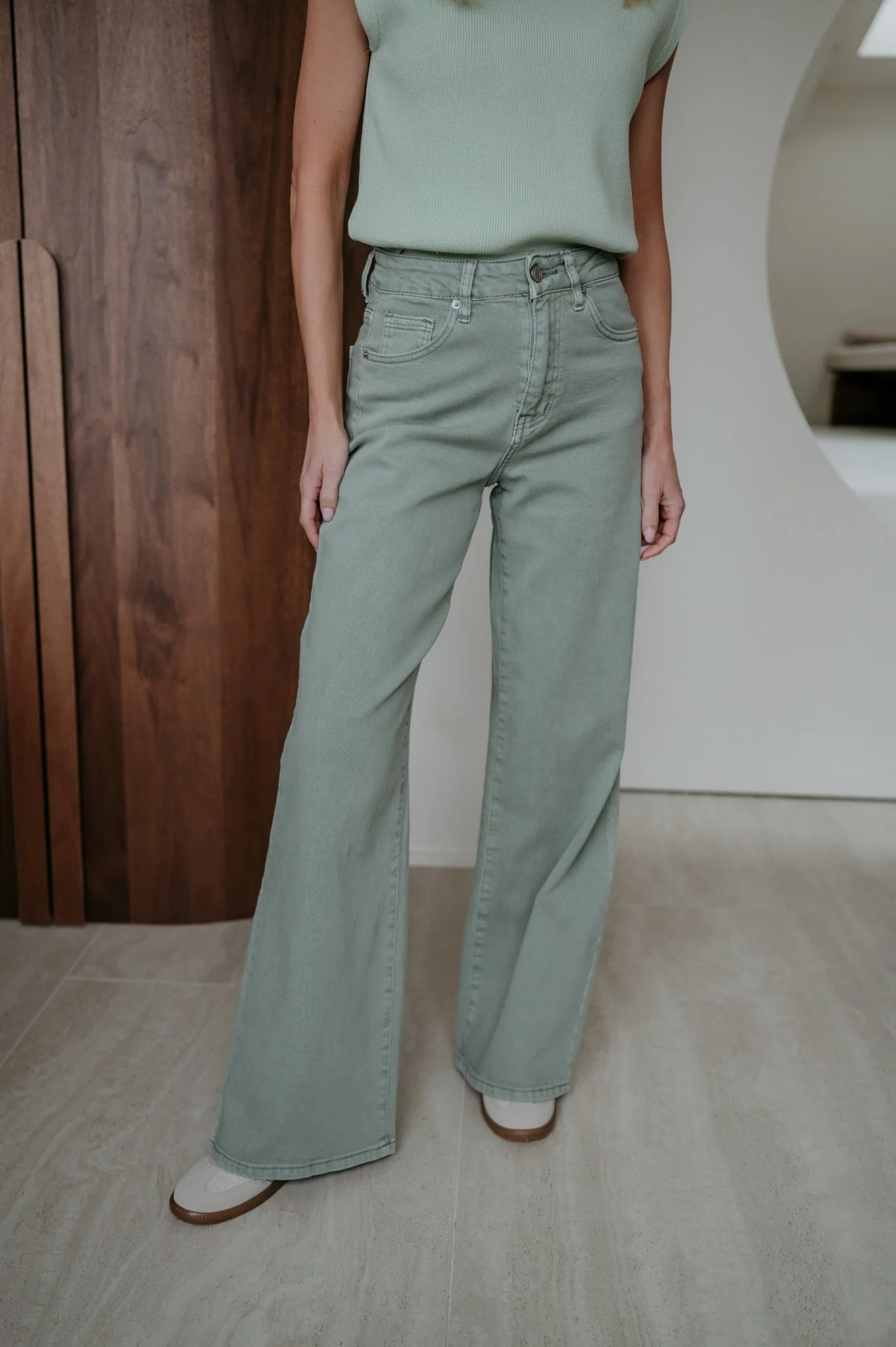 Cotto jeans I Mint - Image 8