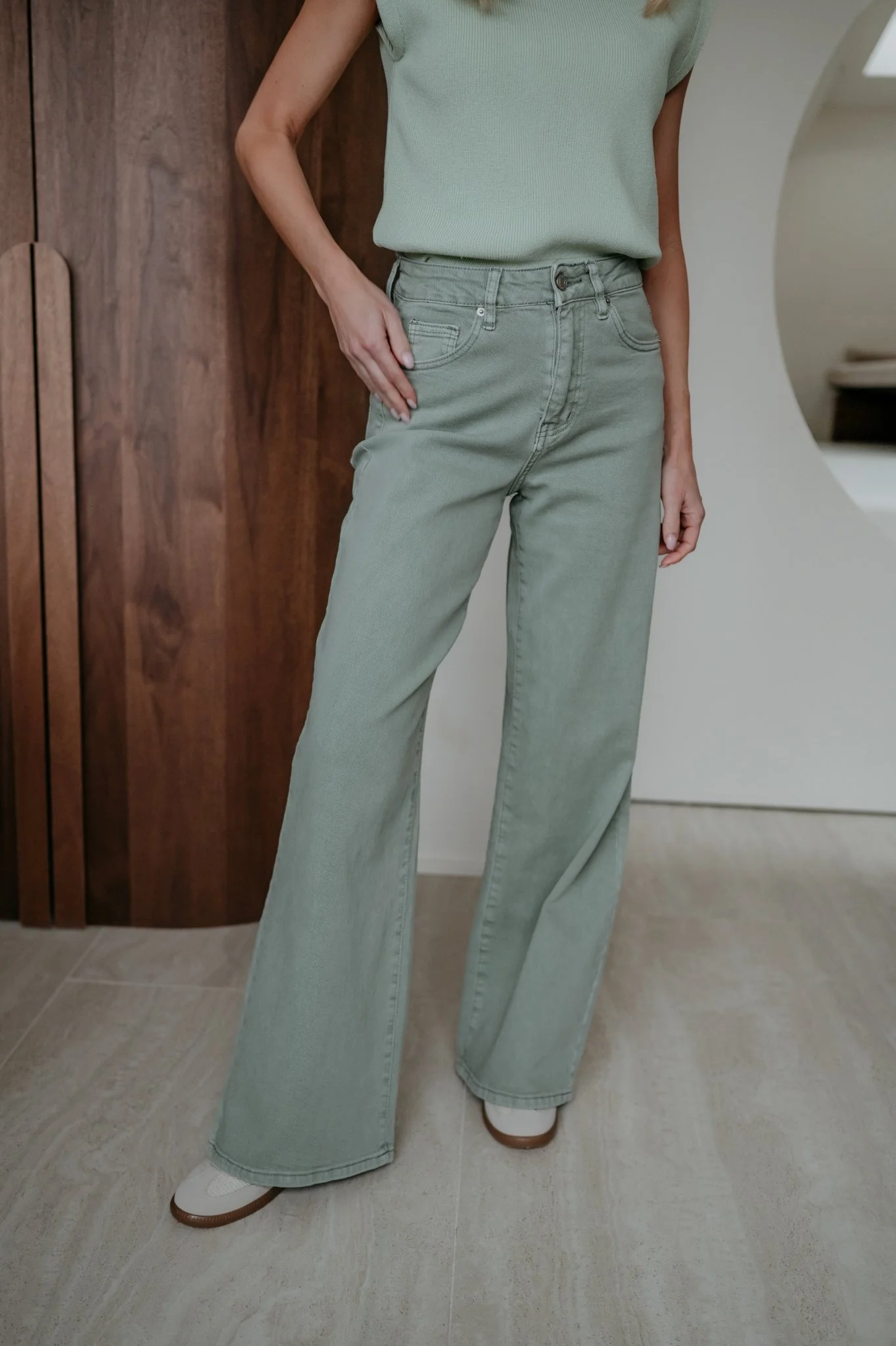 Cotto jeans I Mint - Image 9