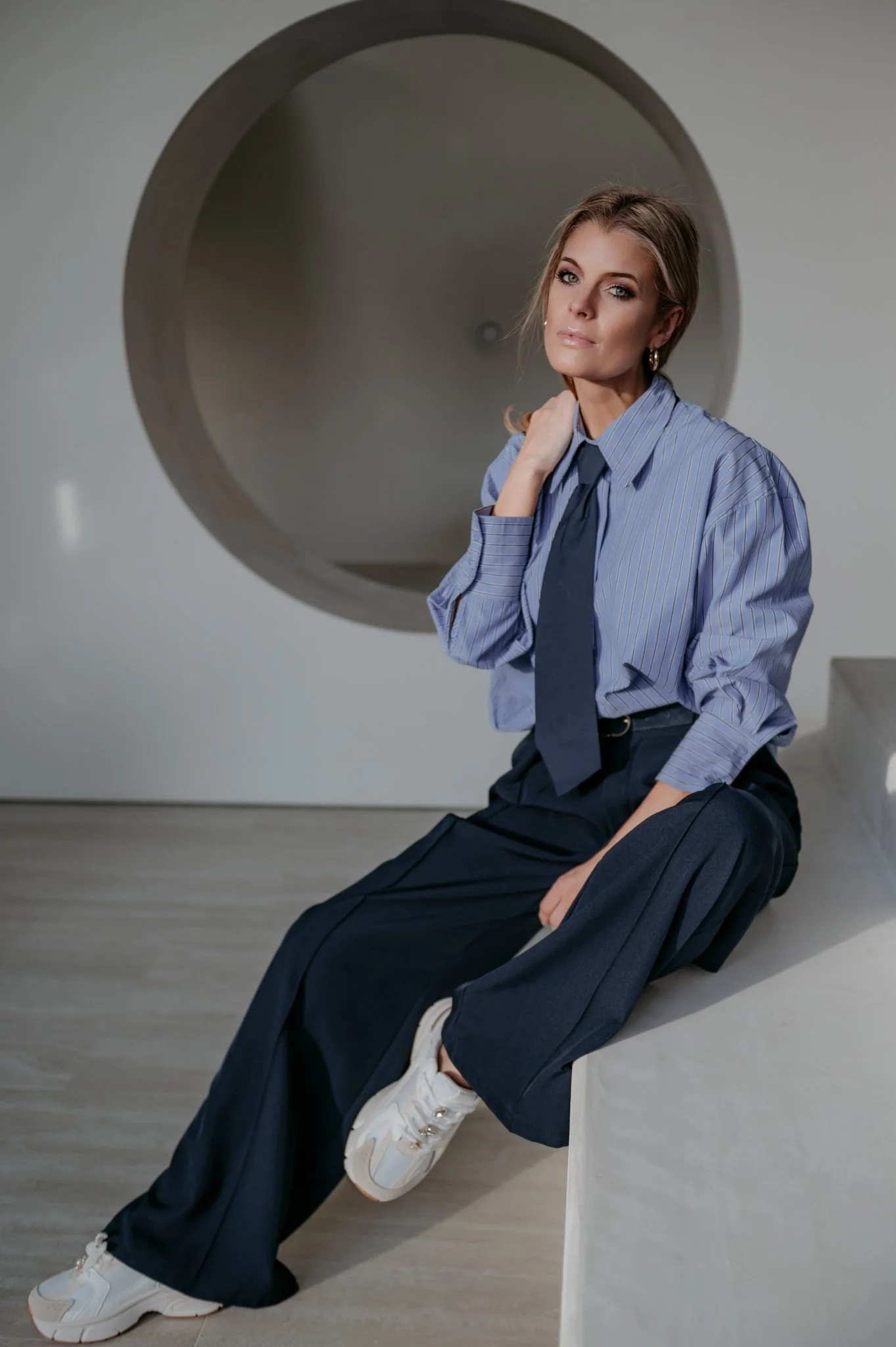 Credine shirt I Blue - Image 6