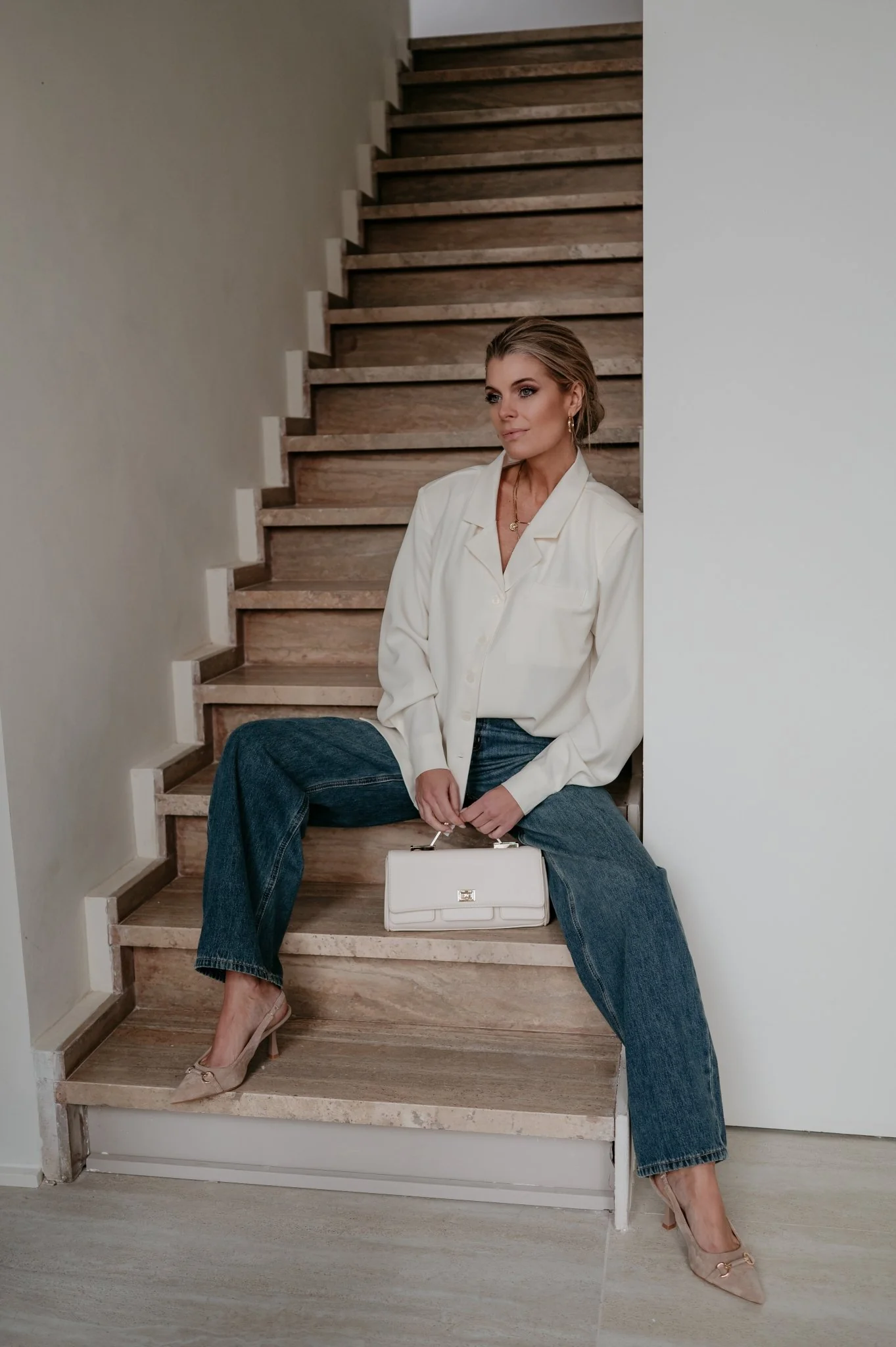 Crevine shirt I Ecru - Image 10
