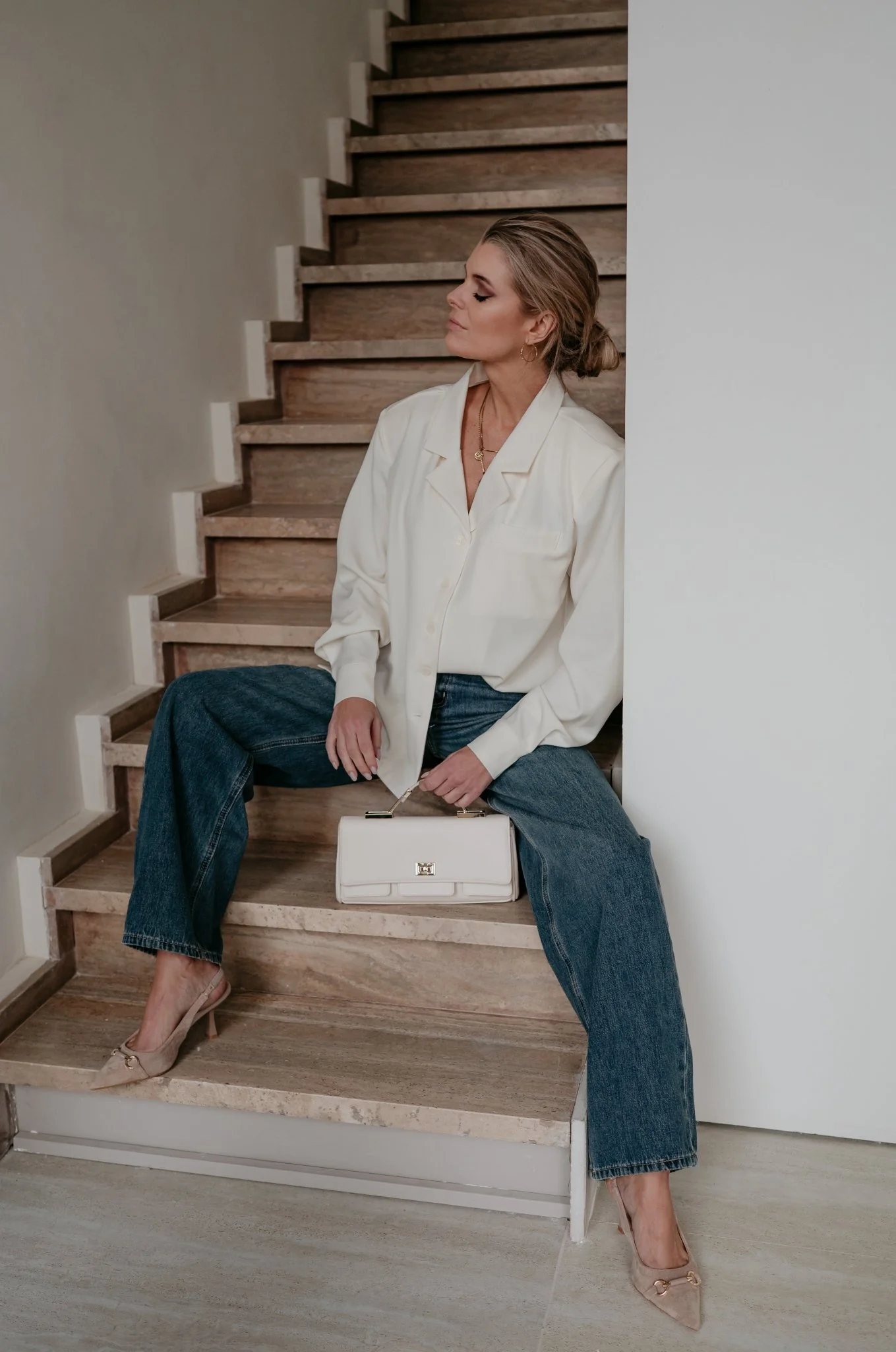 Crevine shirt I Ecru - Image 12