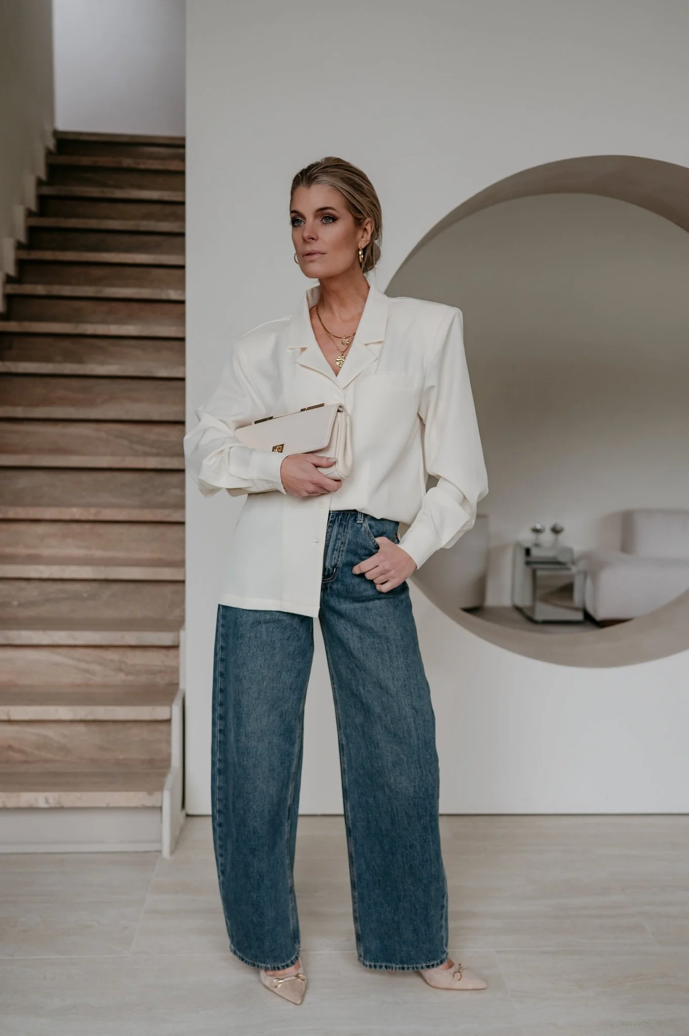 Crevine shirt I Ecru - Image 8