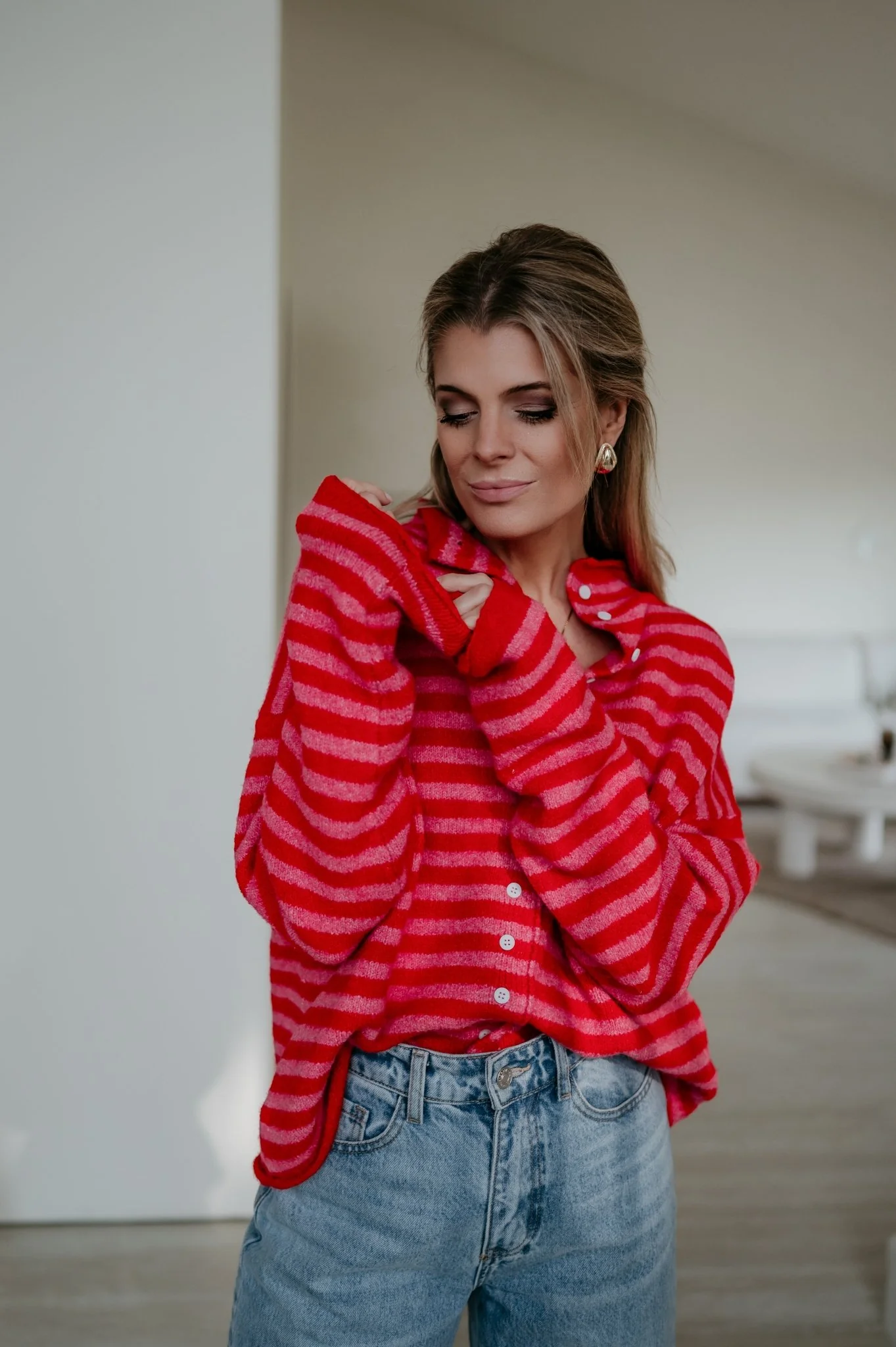 Cuoni cardigan I Red - Image 2