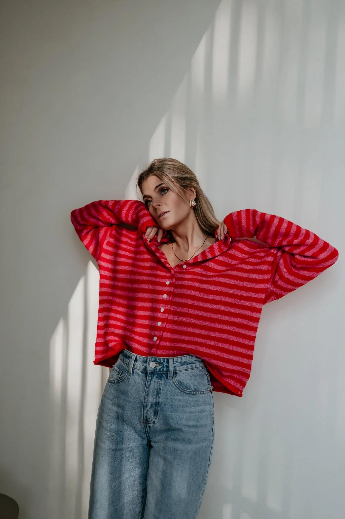 Cuoni cardigan I Red - Image 3
