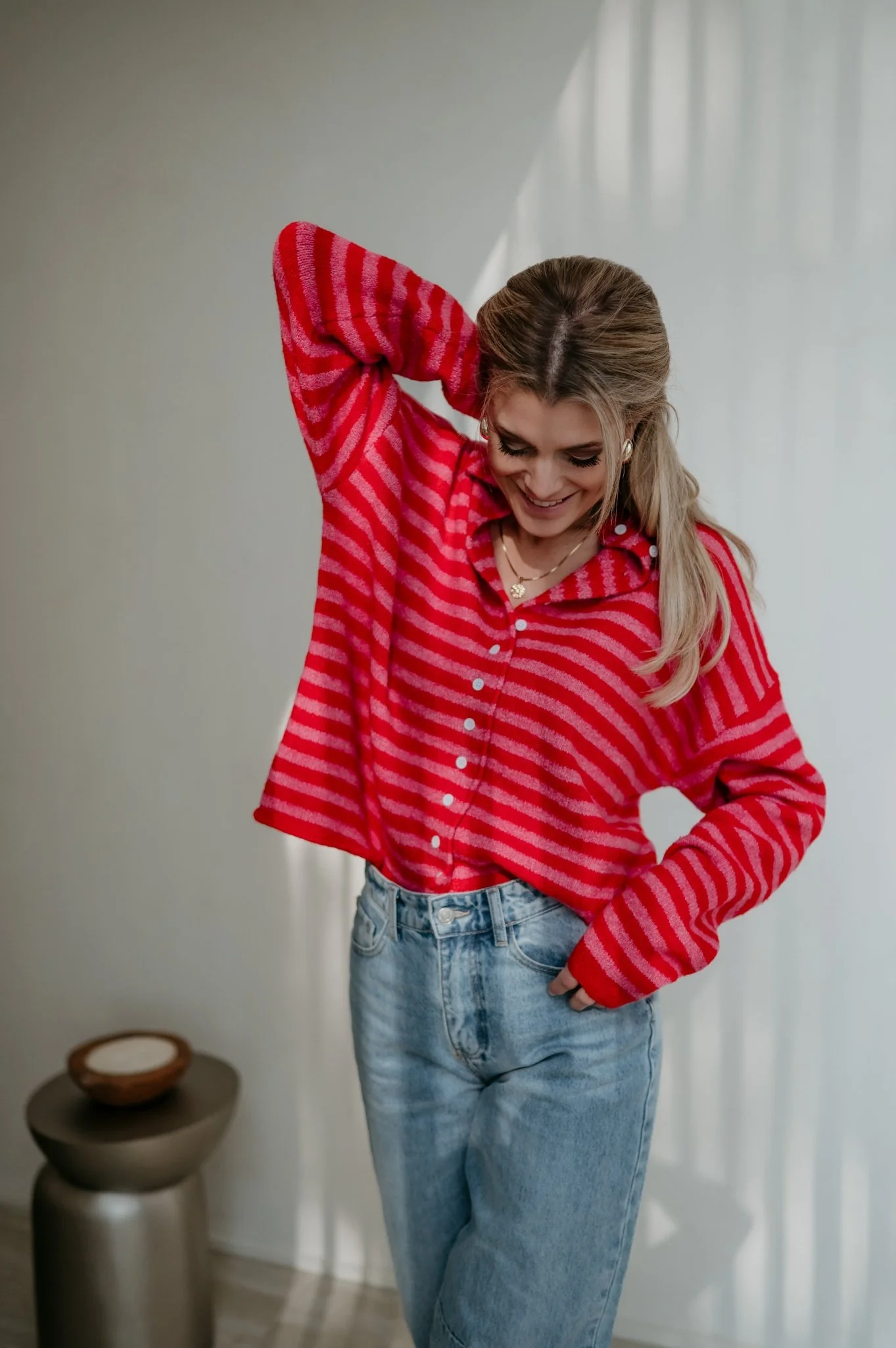 Cuoni cardigan I Red - Image 4