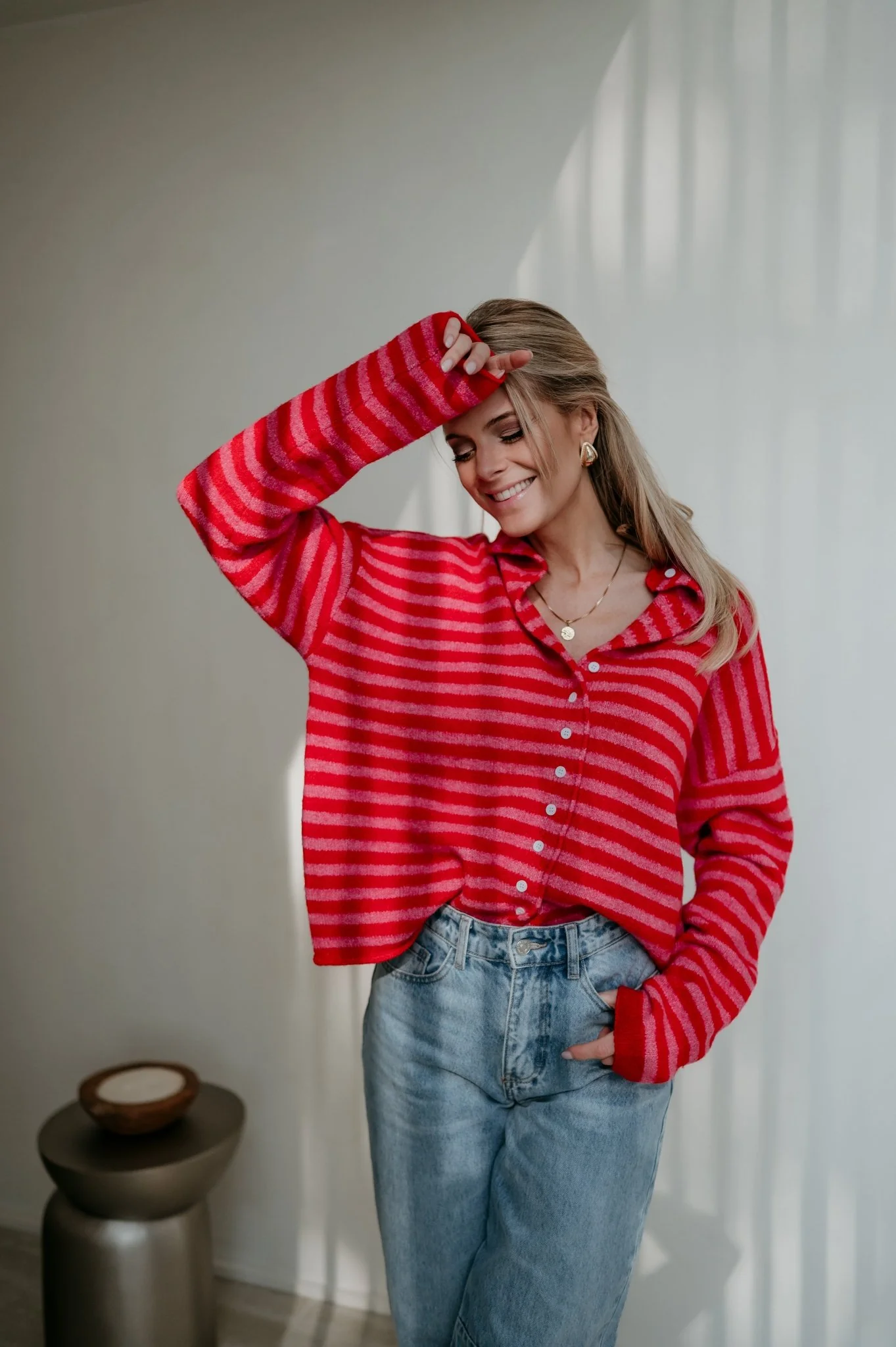 Cuoni cardigan I Red - Image 5