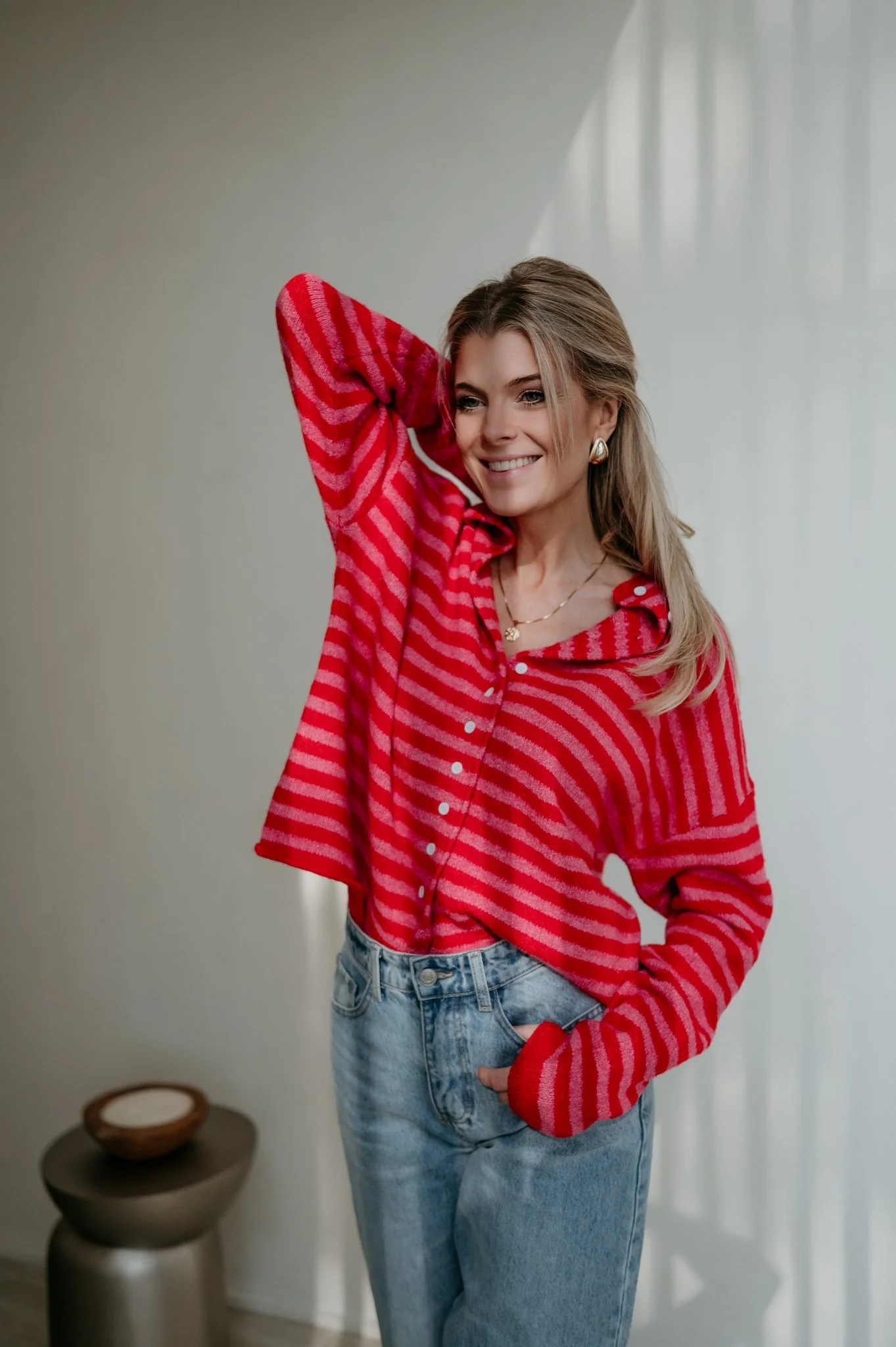 Cuoni cardigan I Red - Image 7