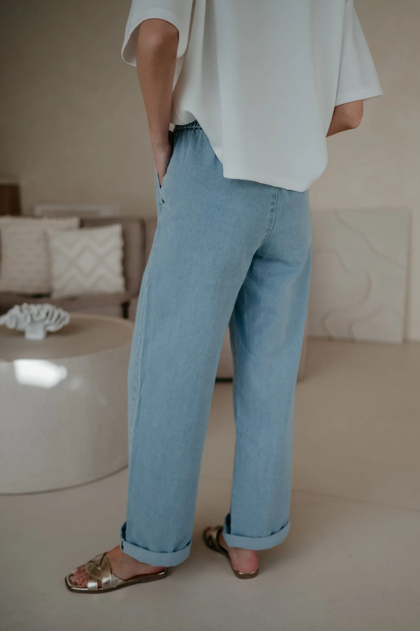Curosi trousers I Blue - Image 3