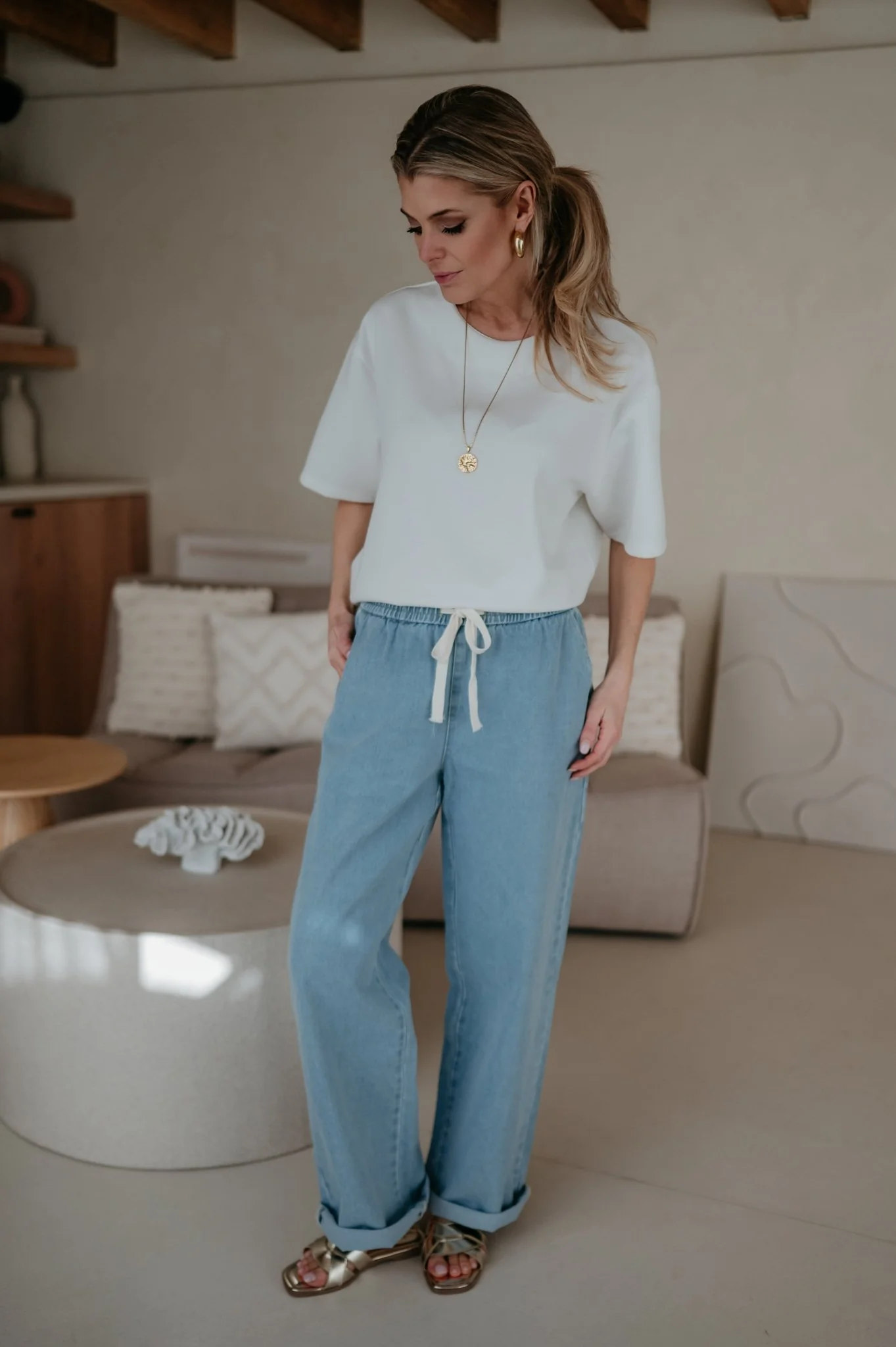 Curosi trousers I Blue - Image 4