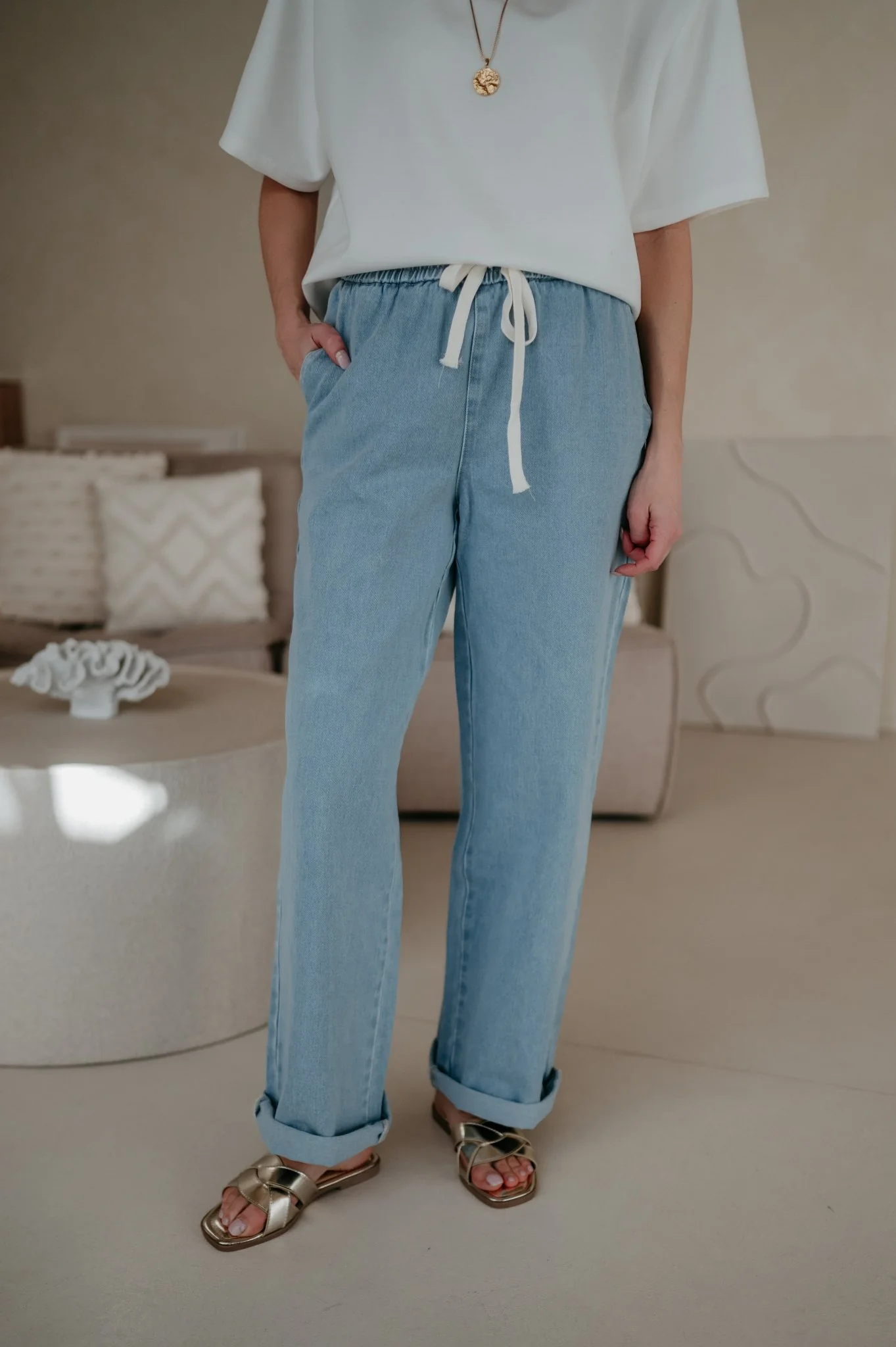 Curosi trousers I Blue - Image 5
