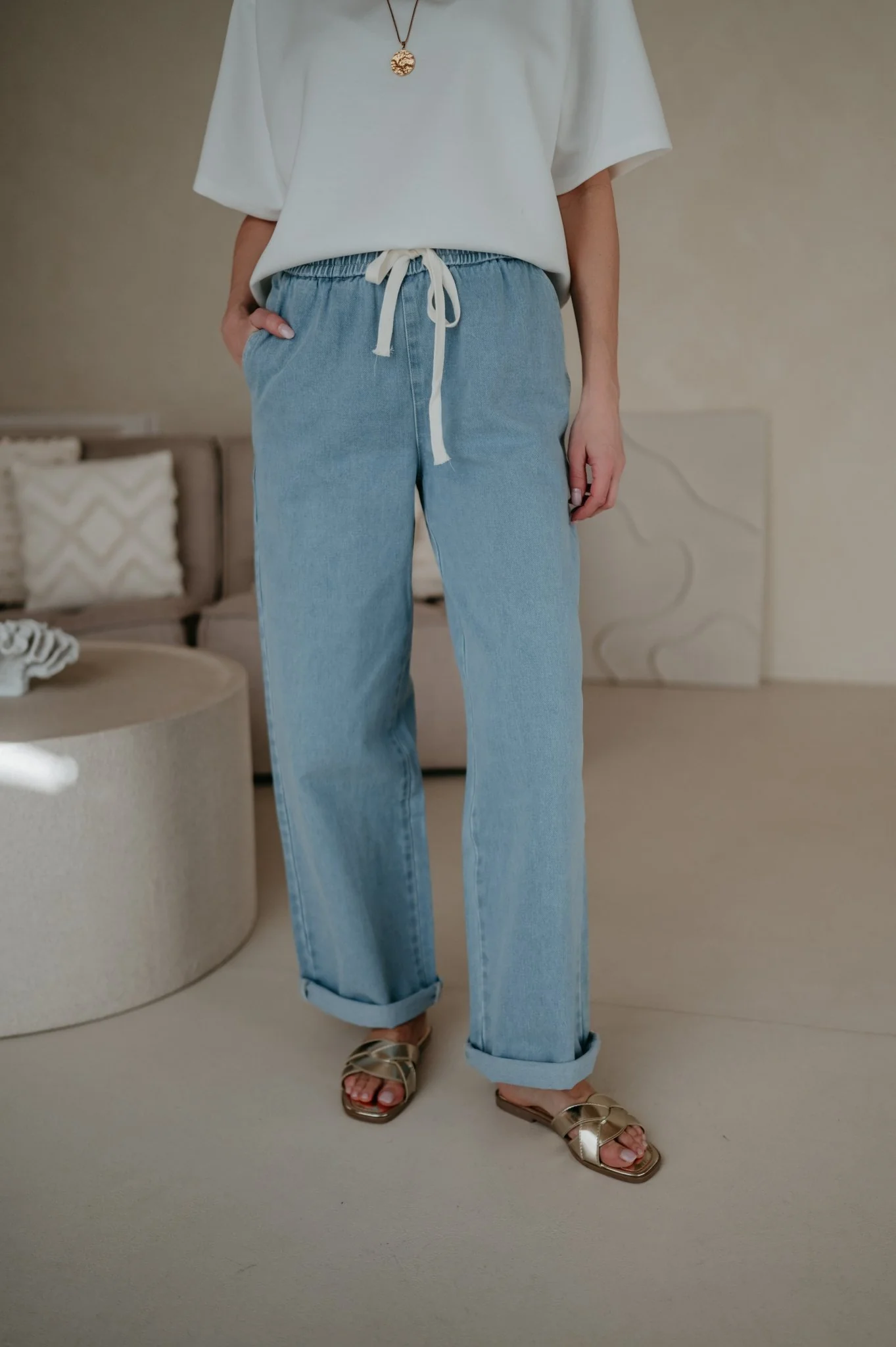 Curosi trousers I Blue - Image 6