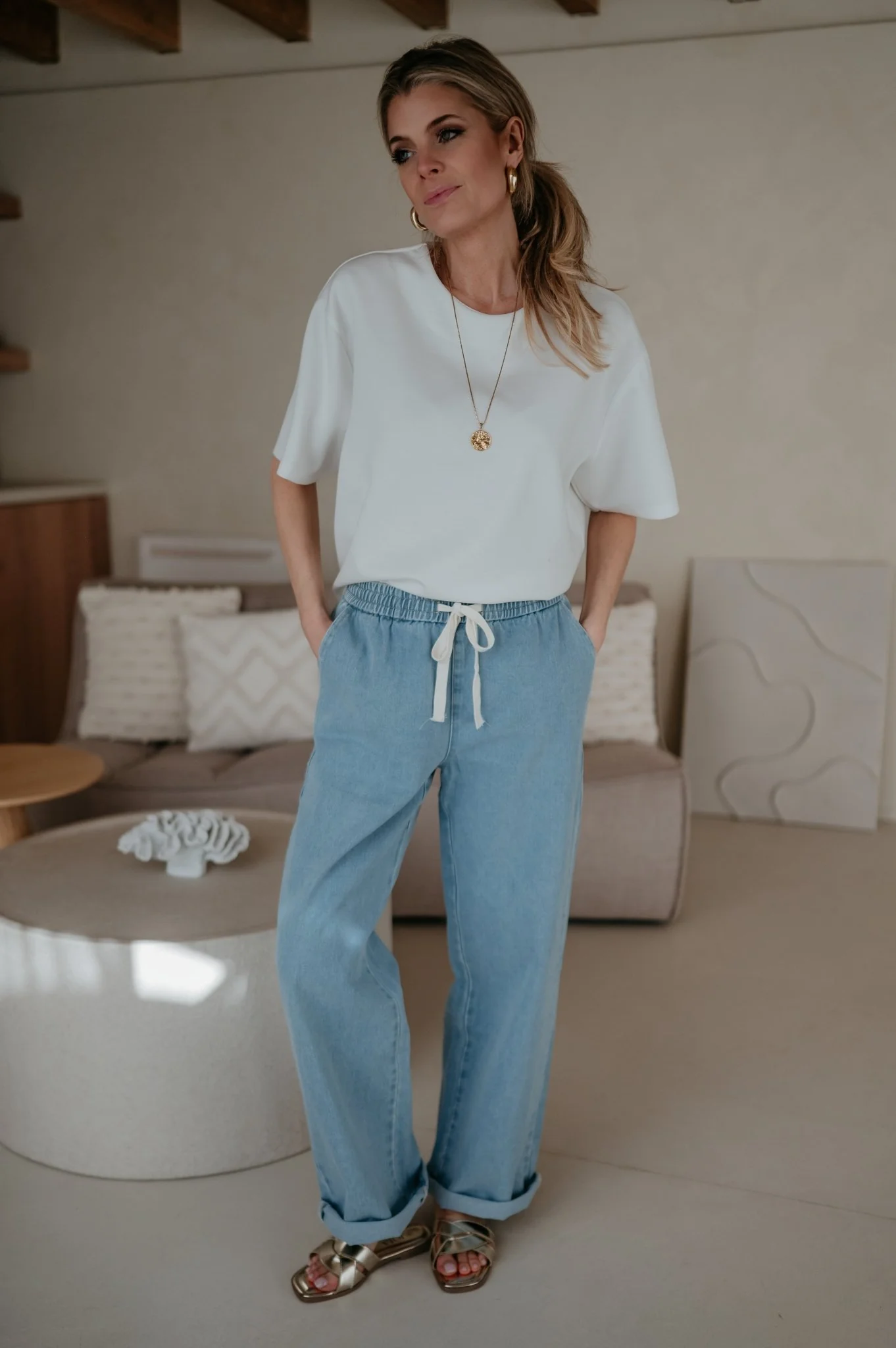 Curosi trousers I Blue - Image 7
