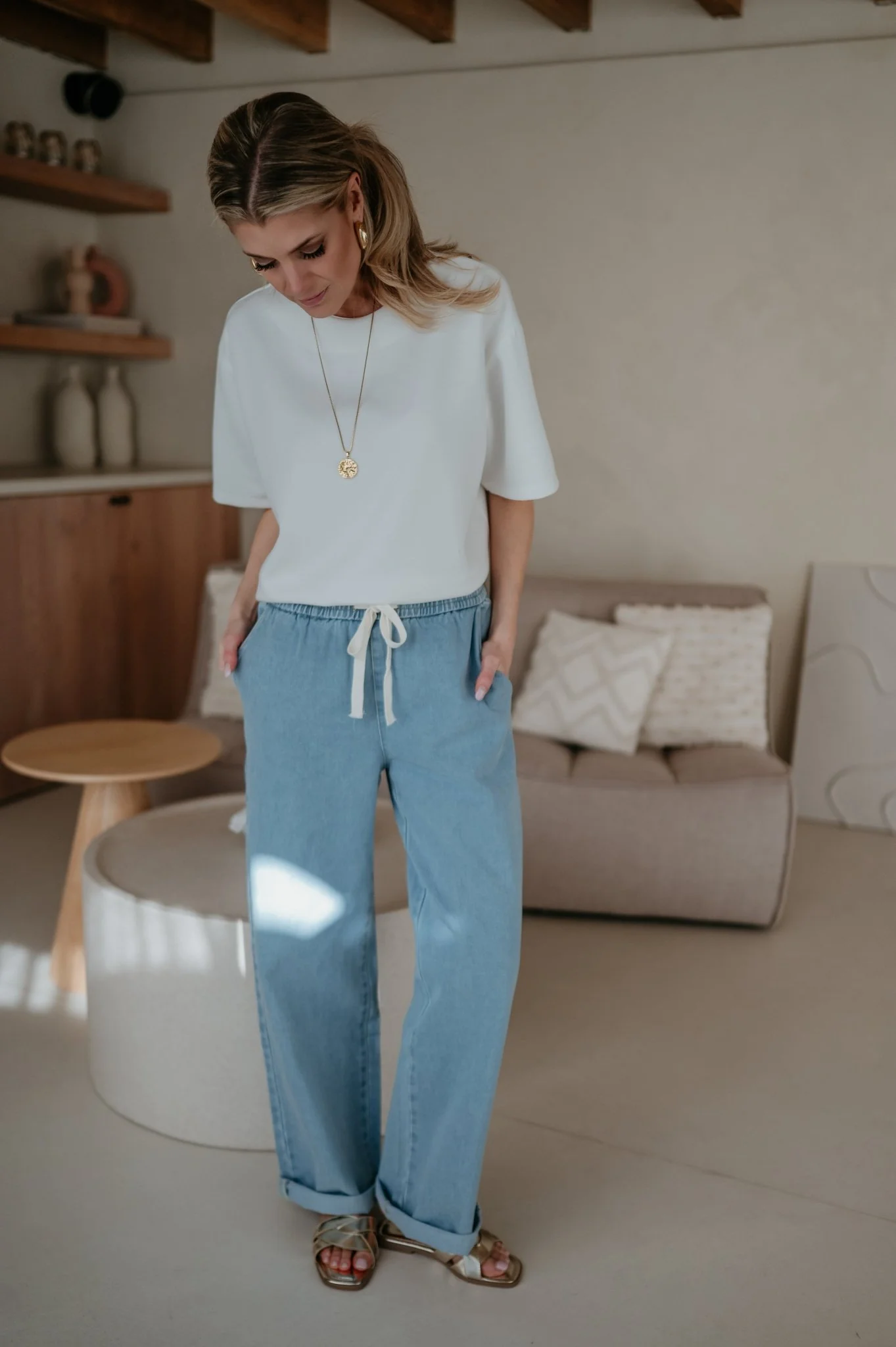 Curosi trousers I Blue - Image 8