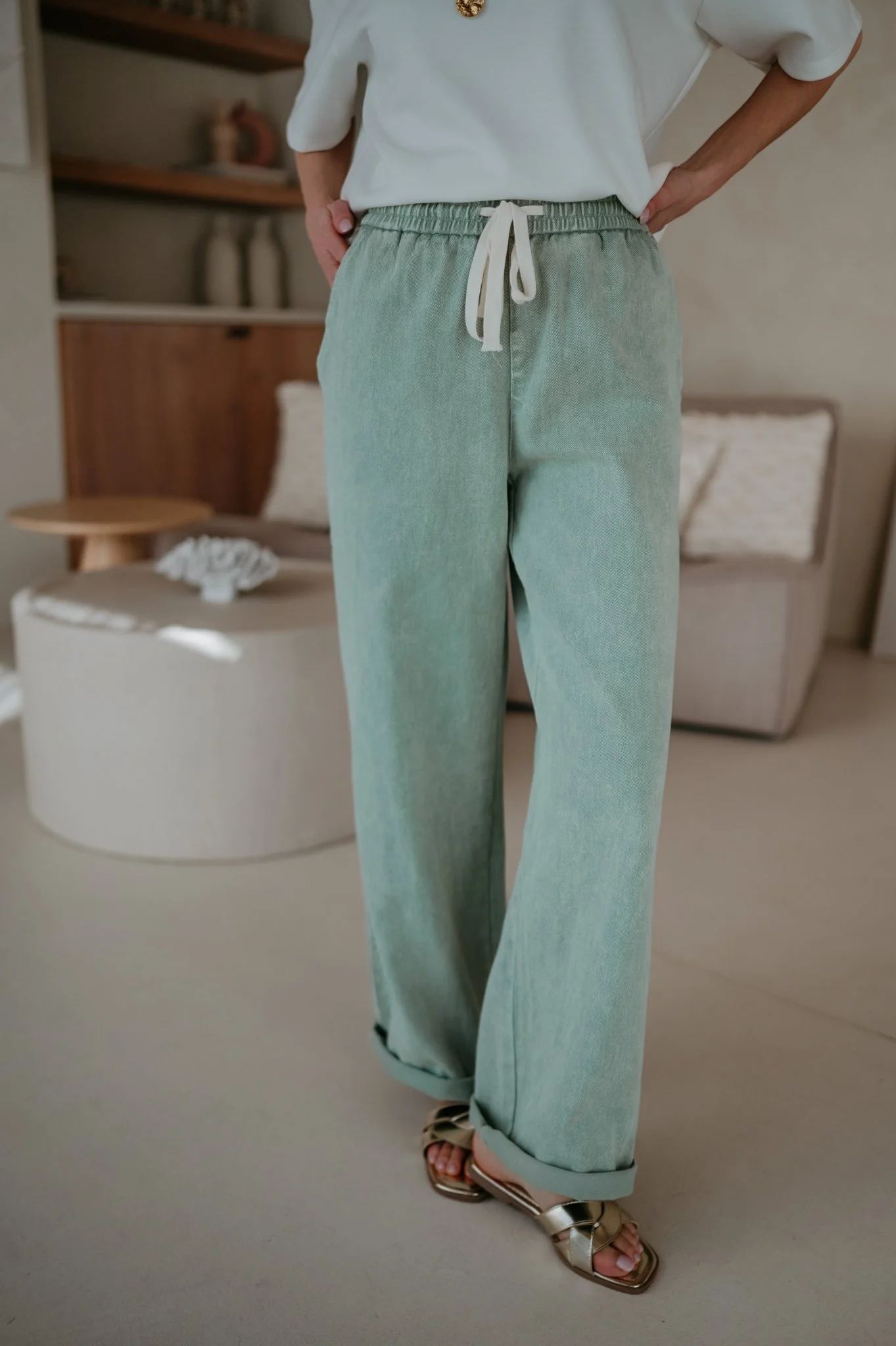 Curosi trousers I Mint - Image 10