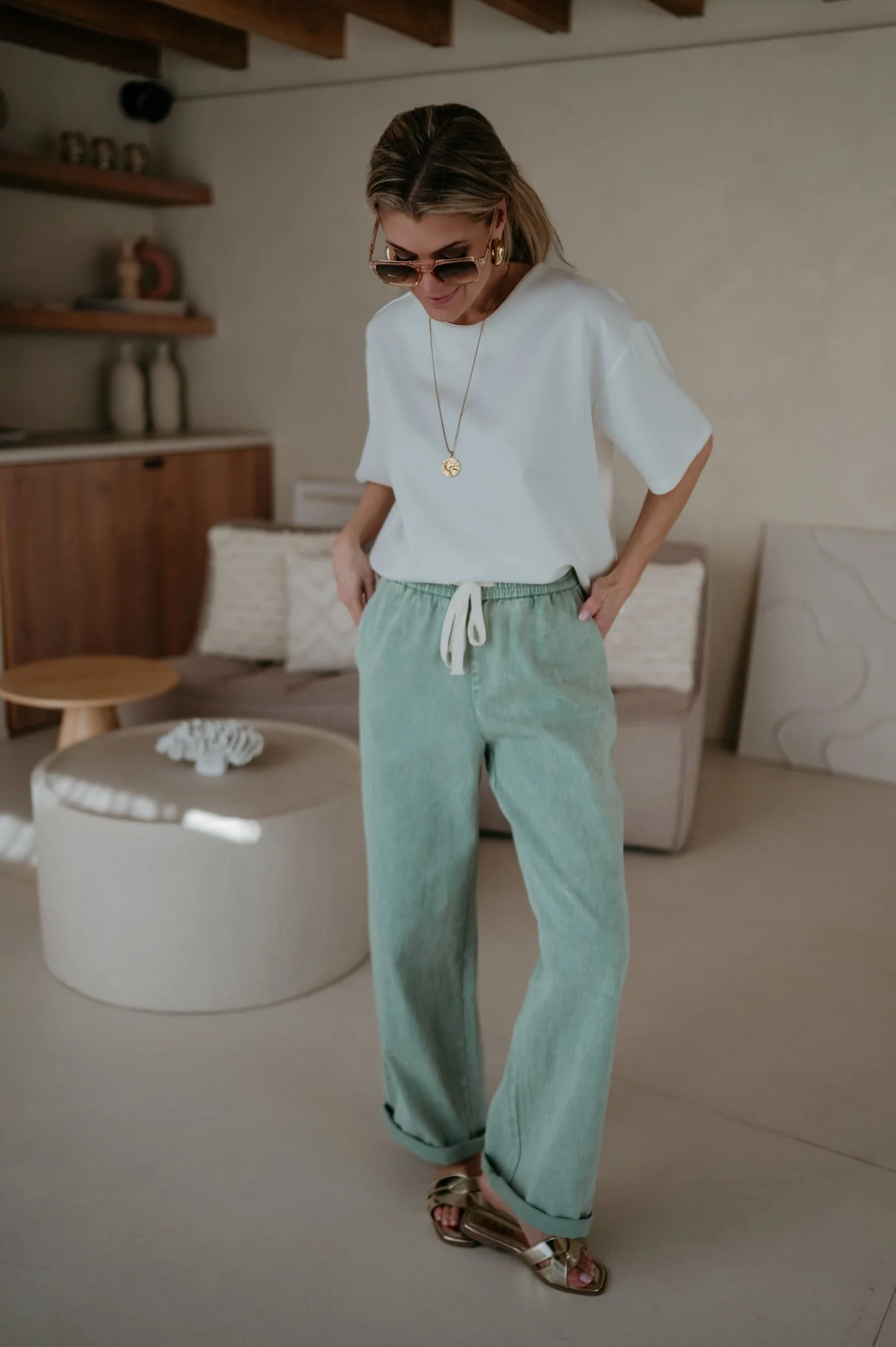Curosi trousers I Mint - Image 11