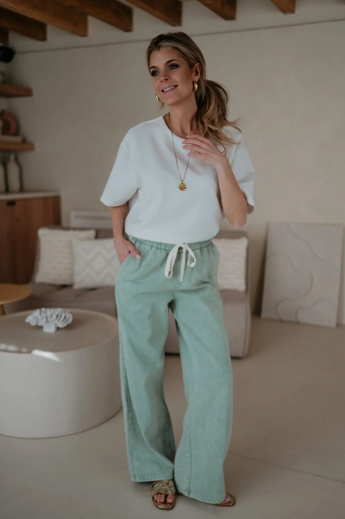 Curosi trousers I Mint - Image 5