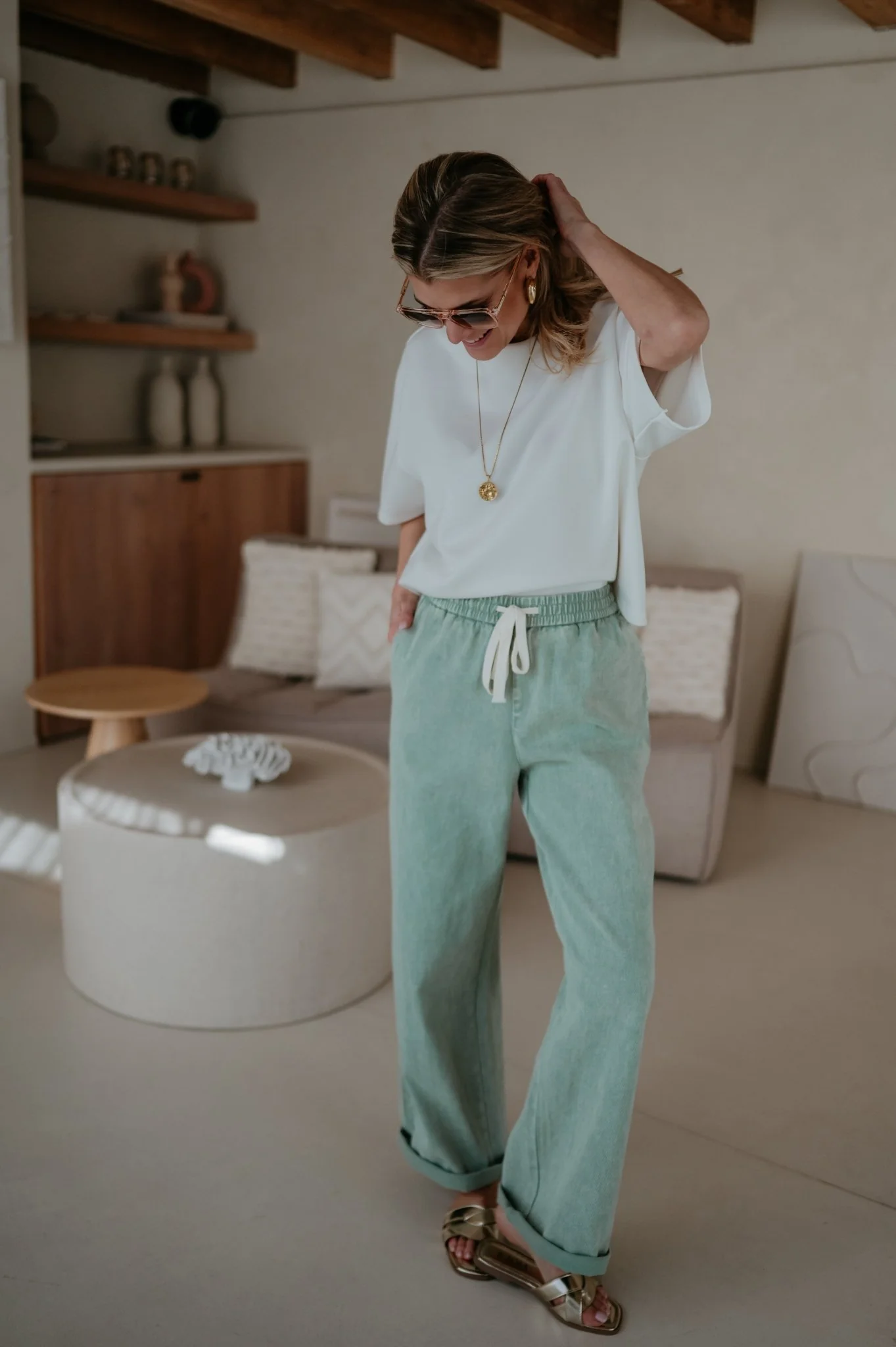 Curosi trousers I Mint - Image 8