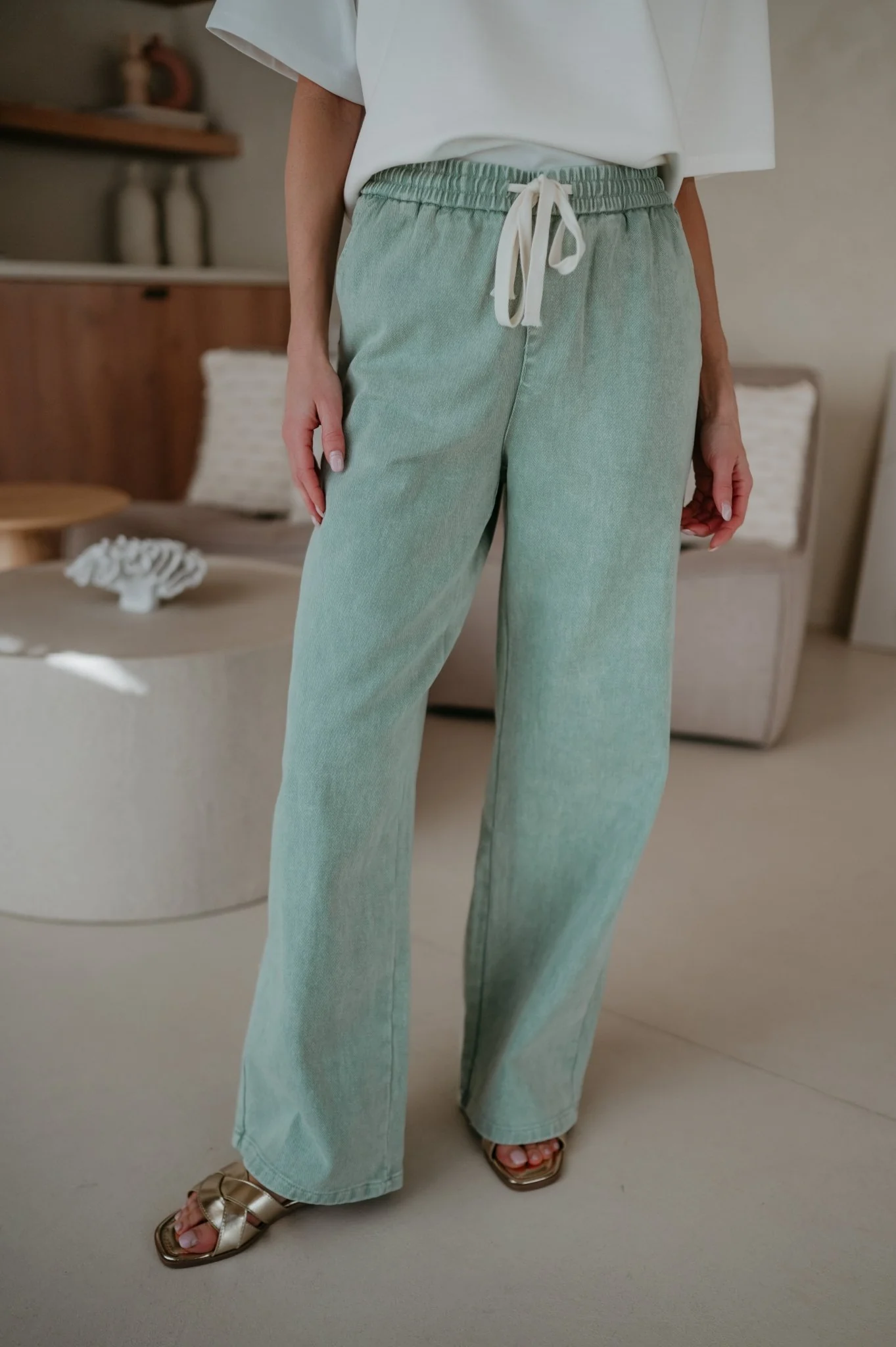 Curosi trousers I Mint - Image 9