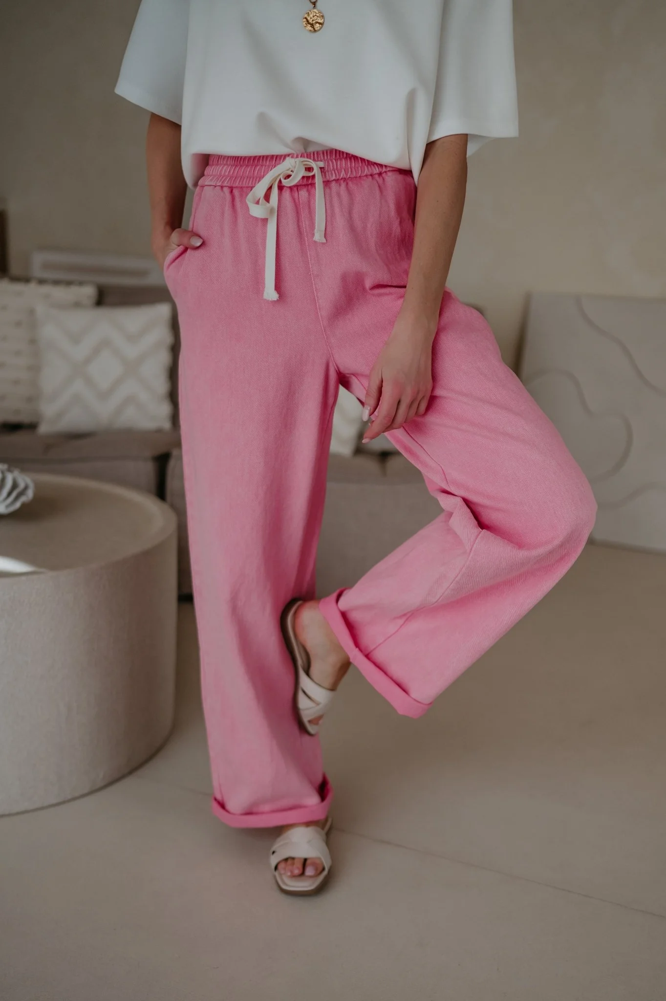 Curosi trousers I Rose - Image 7