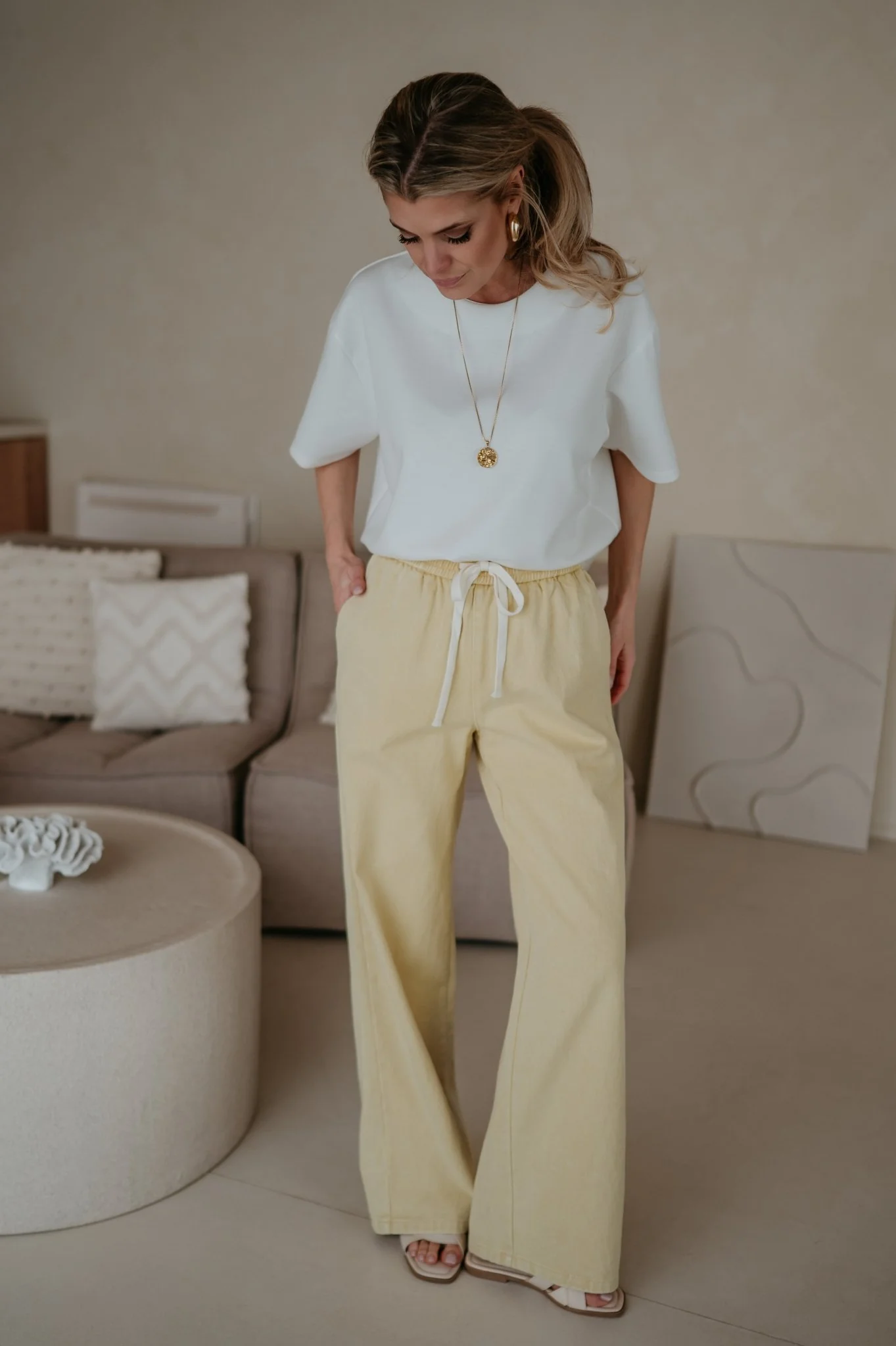 Curosi trousers I Yellow - Image 5