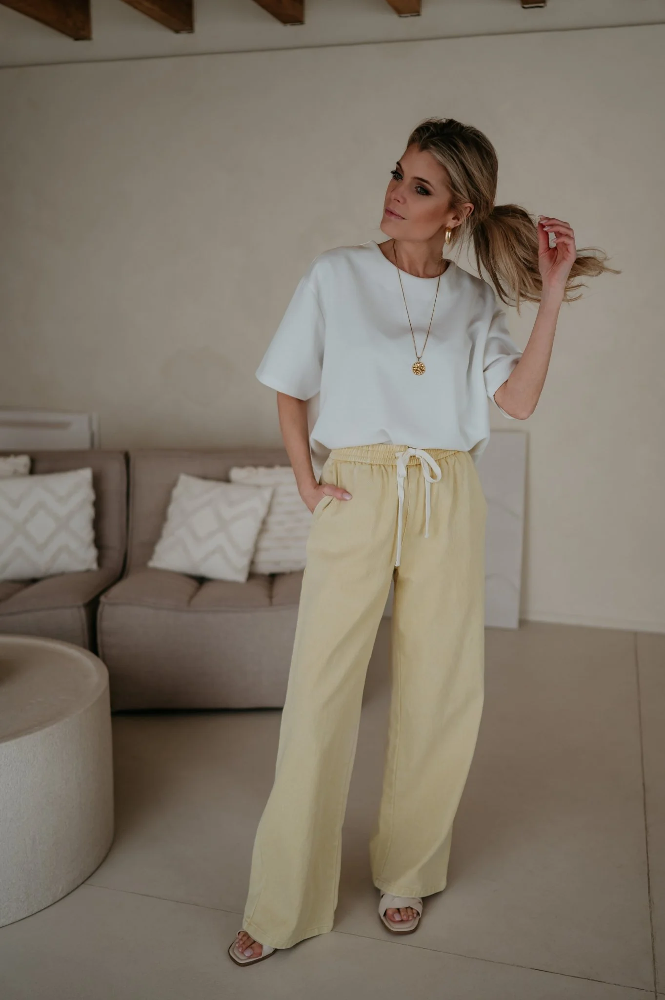 Curosi trousers I Yellow - Image 8