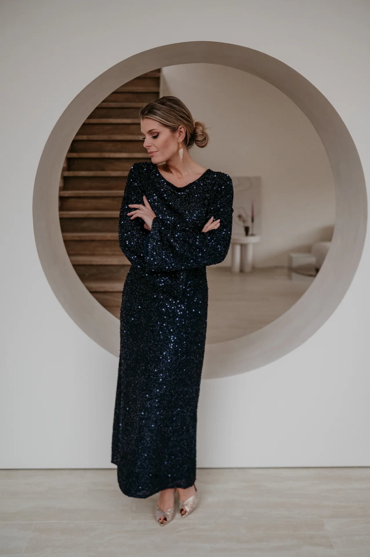Denere dress I Navy Blue