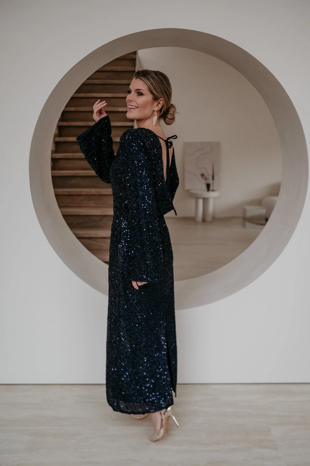 Denere dress I Navy Blue - Image 12