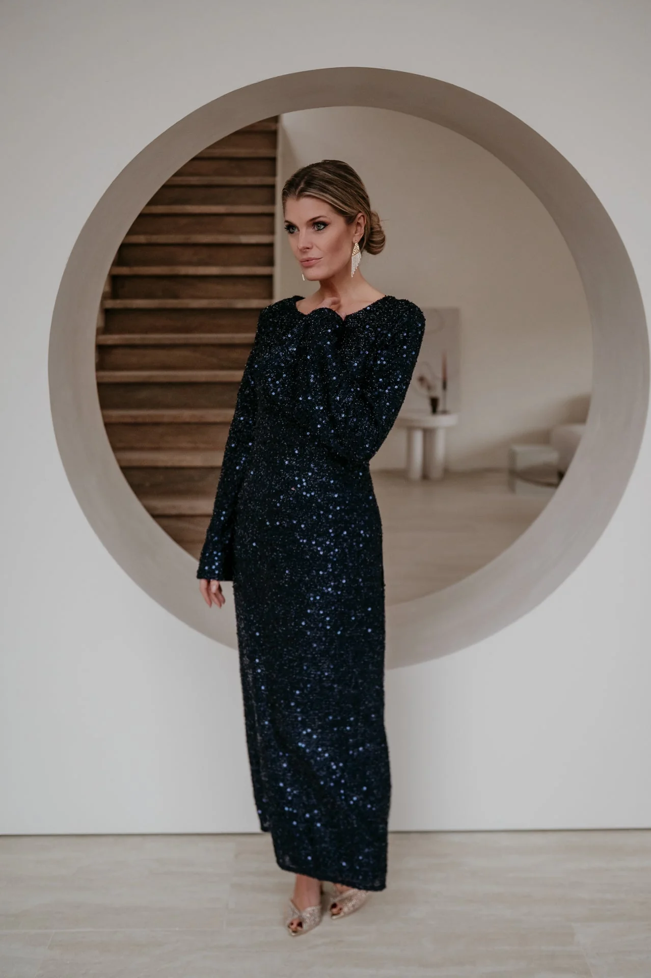 Denere dress I Navy Blue - Image 14