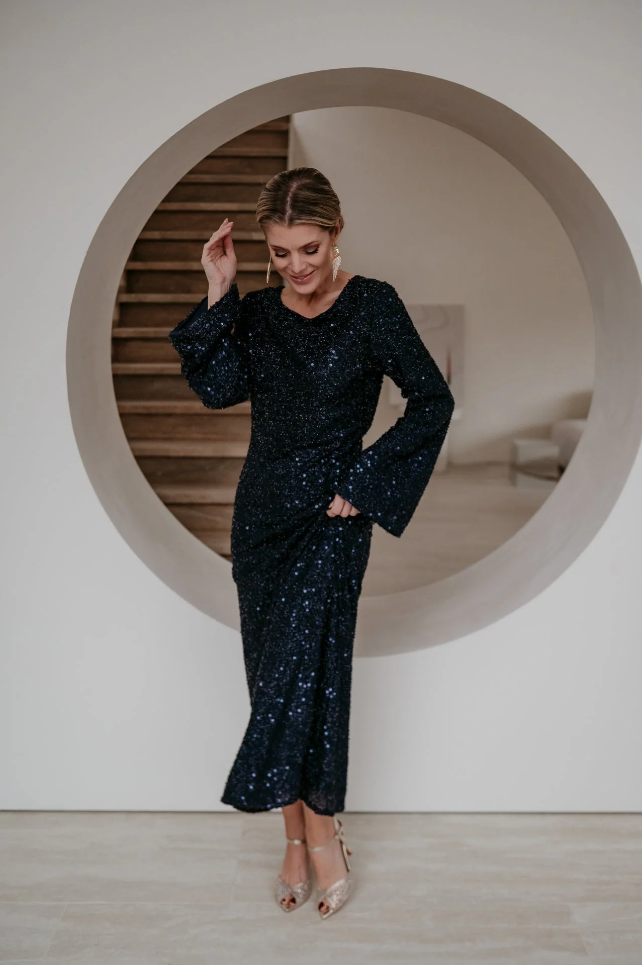 Denere dress I Navy Blue - Image 16