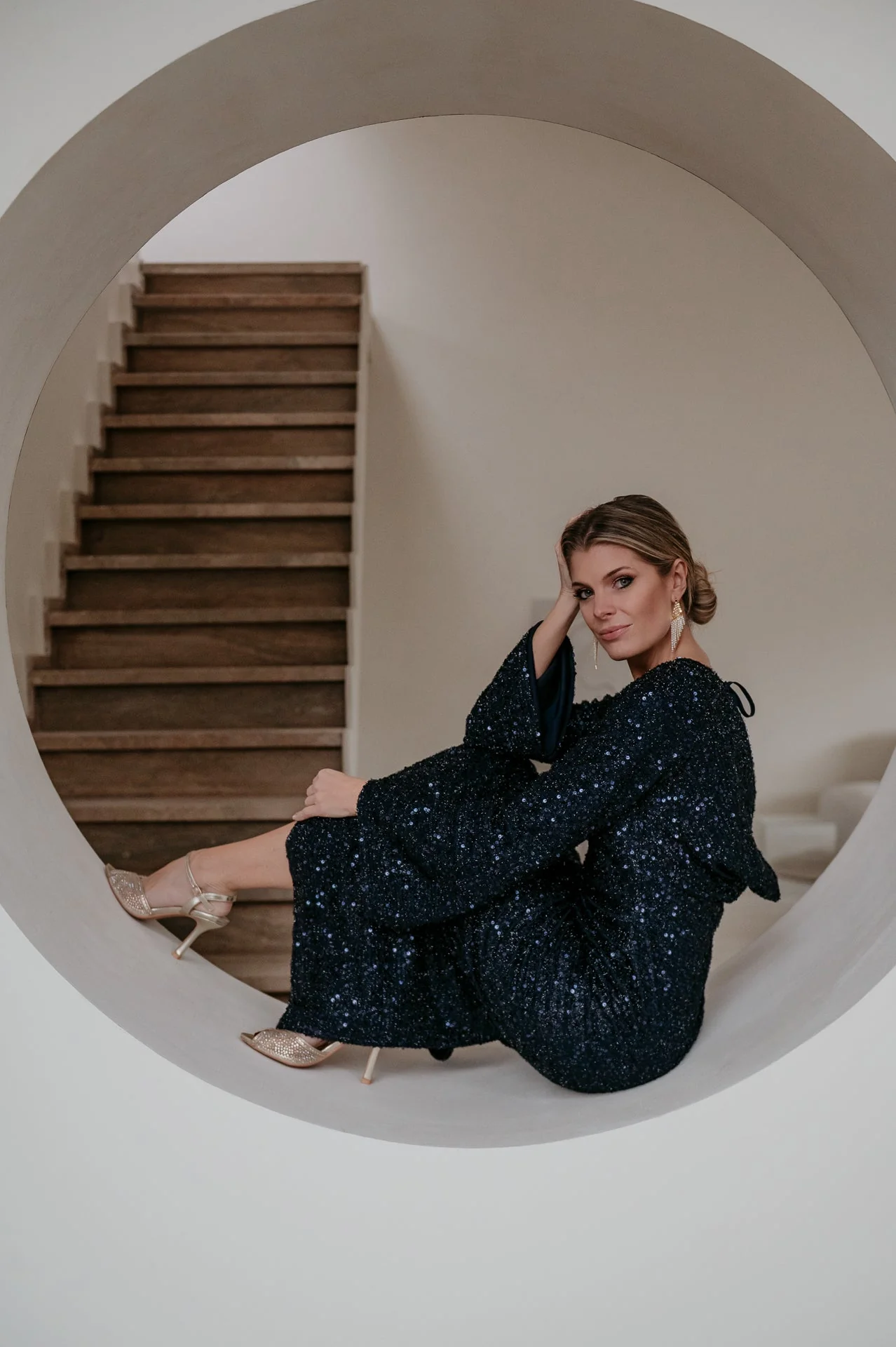 Denere dress I Navy Blue - Image 5