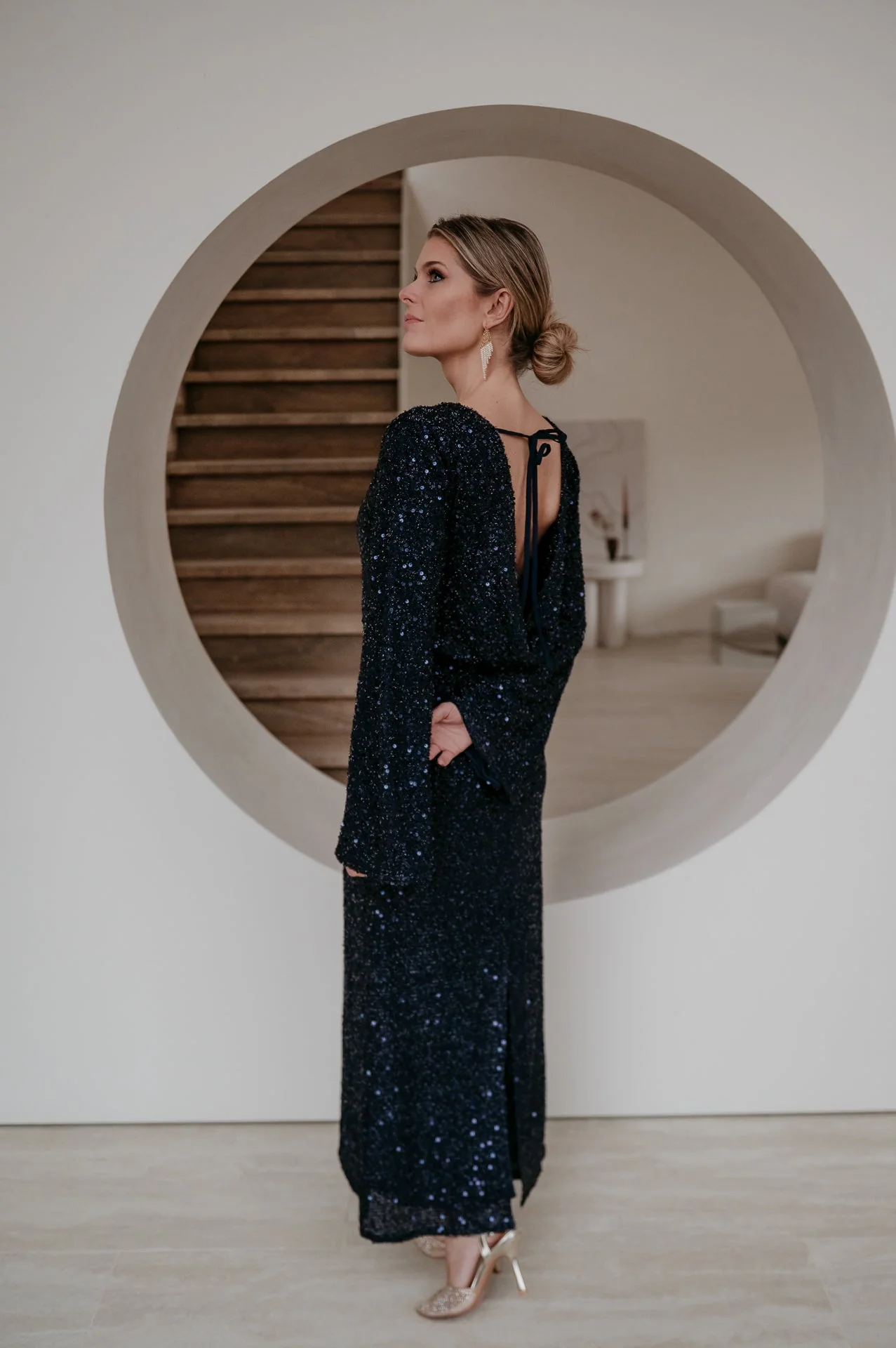 Denere dress I Navy Blue - Image 6