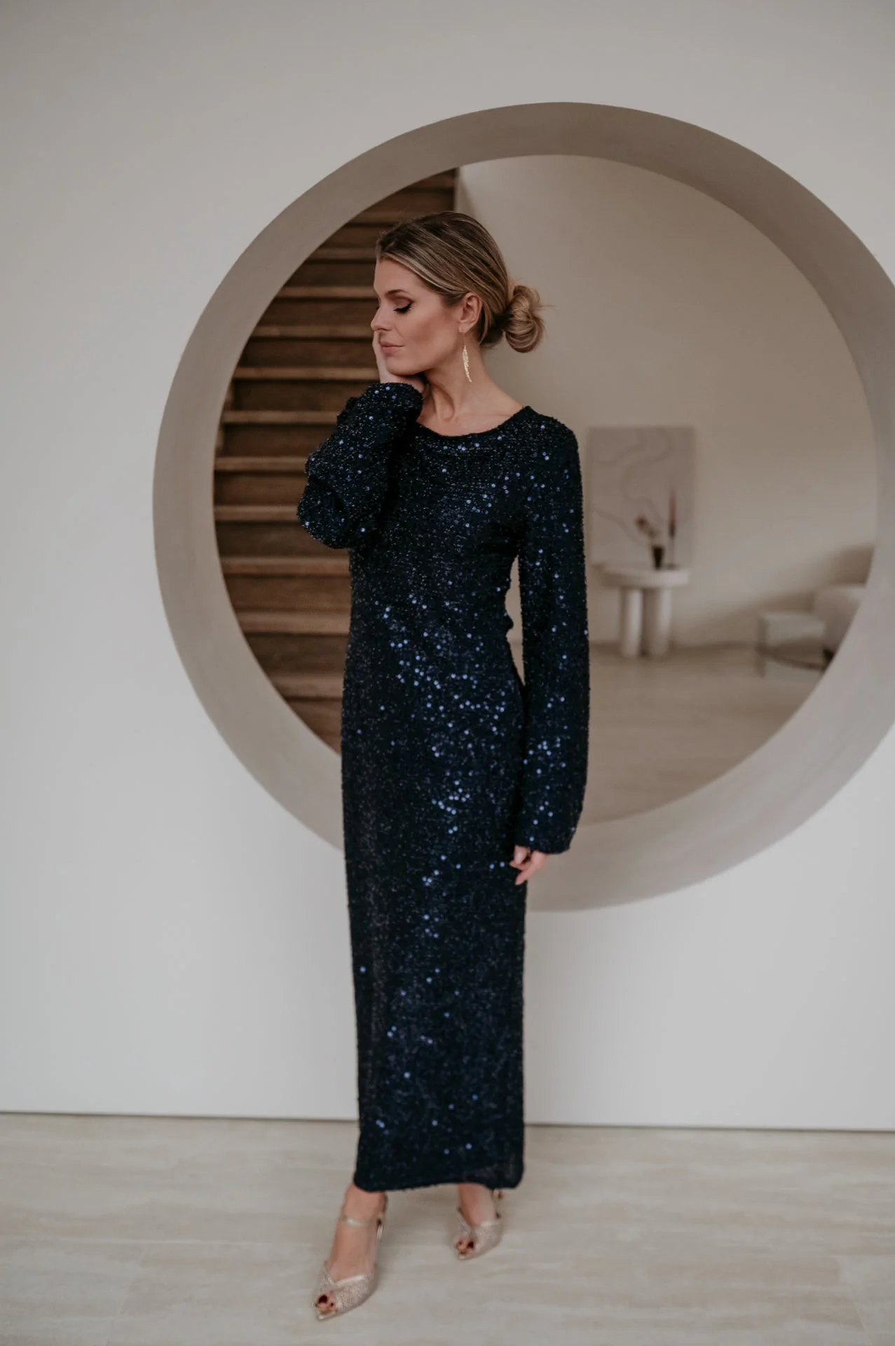 Denere dress I Navy Blue - Image 7