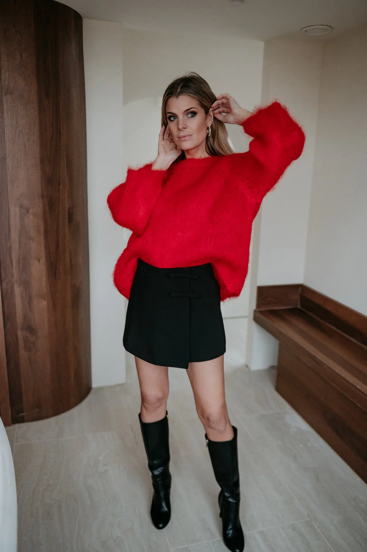 Dianure knit I Red - Image 2